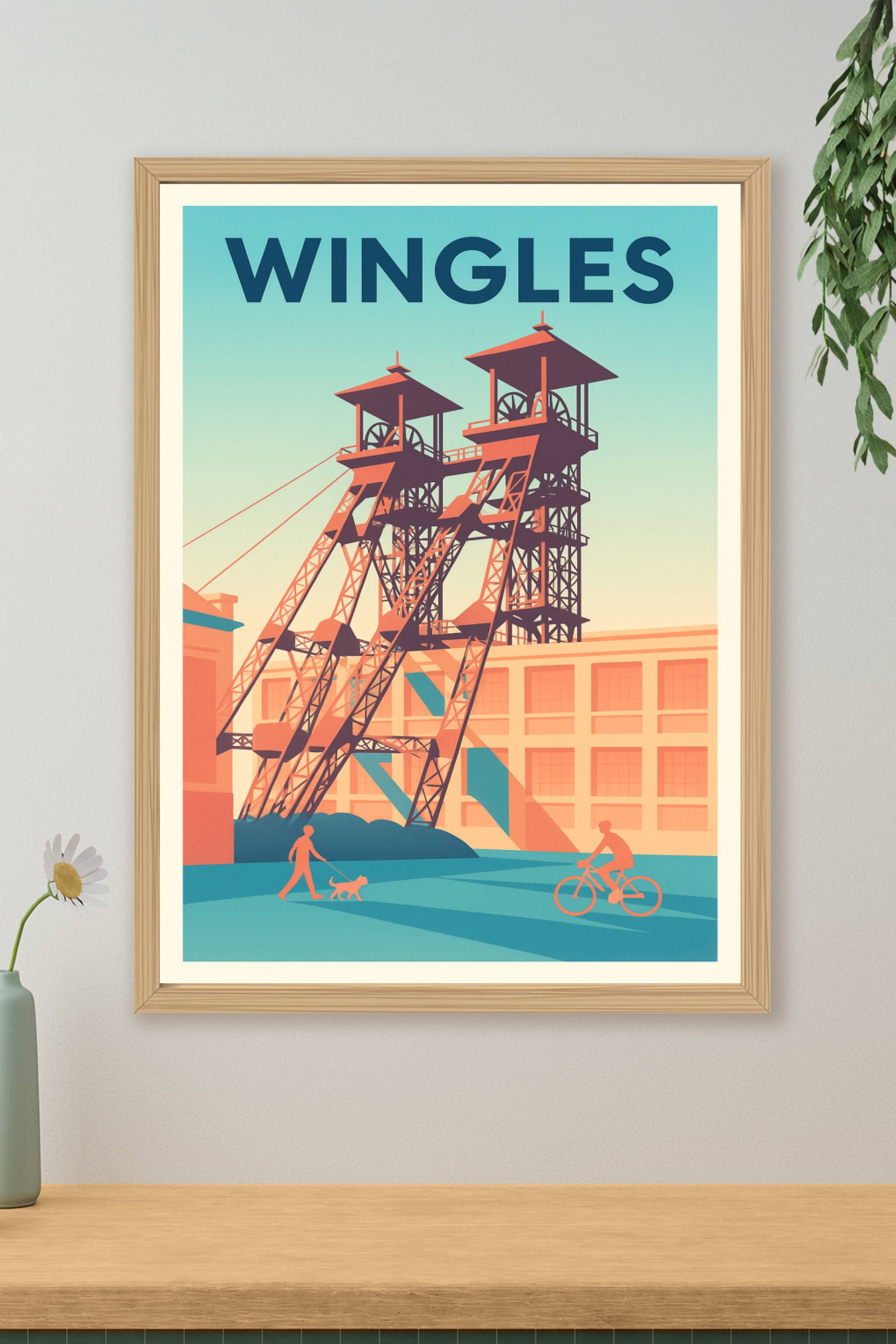Affiche de Wingles - Patrimoine industriel et douceur de vivre