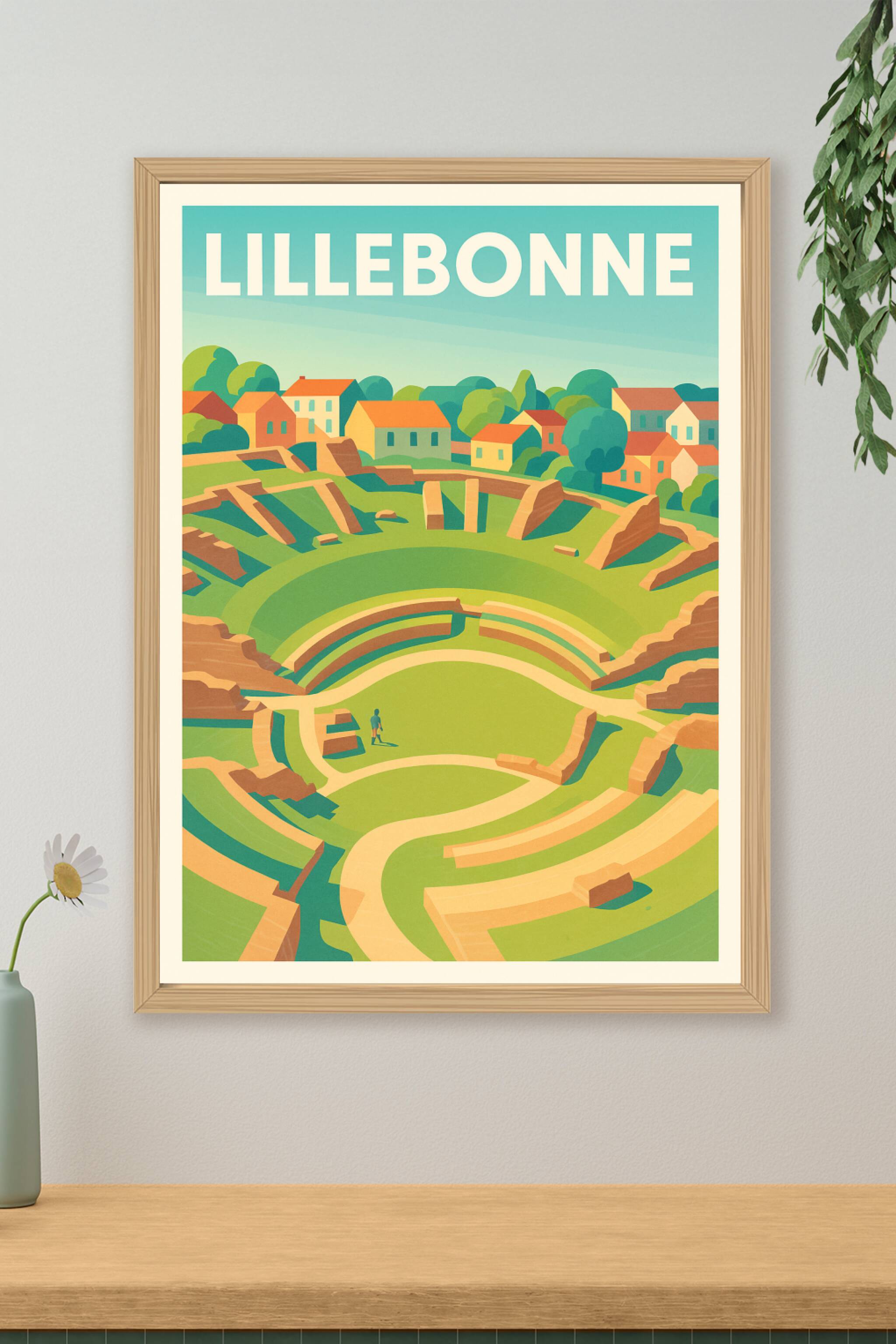 Affiche de Lillebonne - Voyage au cœur de l'antiquité normande