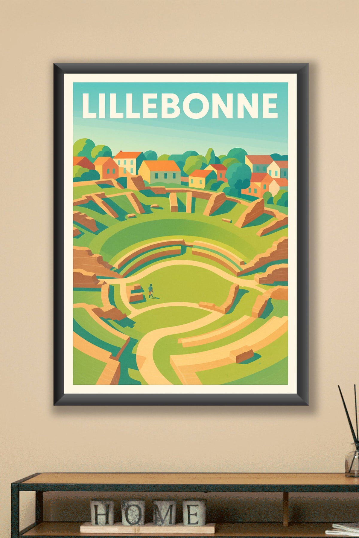 Affiche de Lillebonne - Voyage au cœur de l'antiquité normande