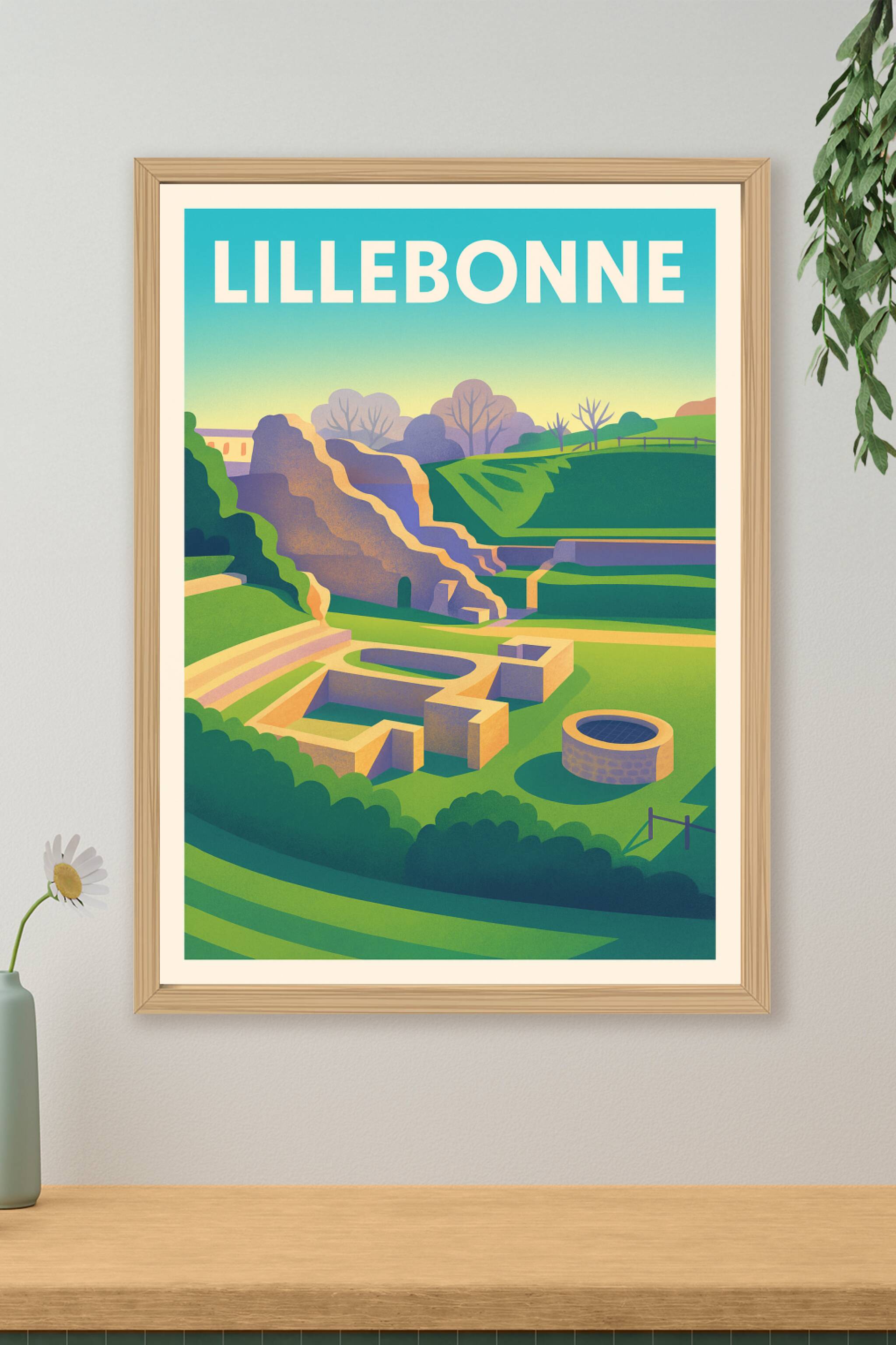Affiche de Lillebonne - Patrimoine Gallo-Romain Revisité