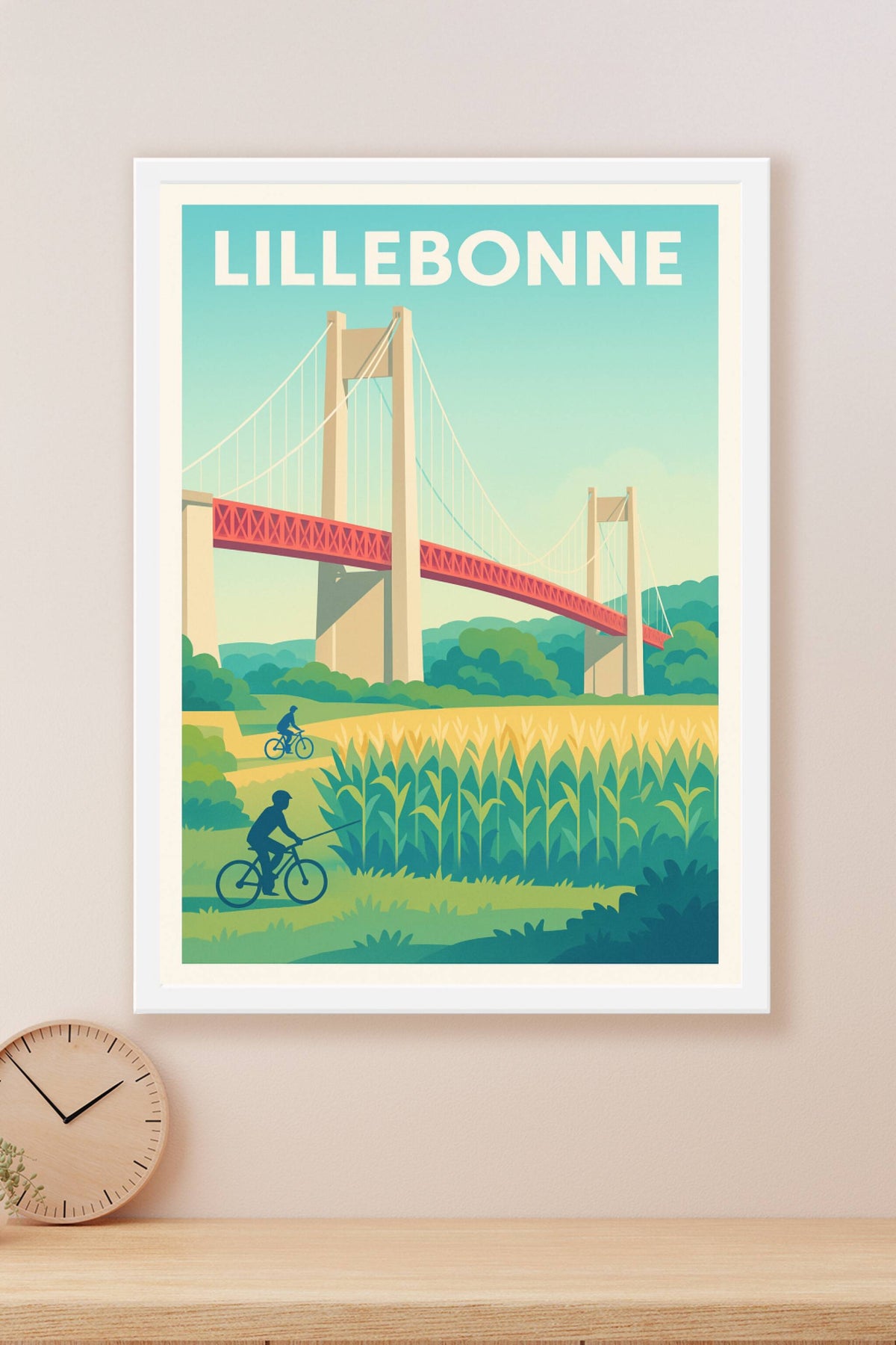 Affiche de Lillebonne - Harmonie entre nature et architecture