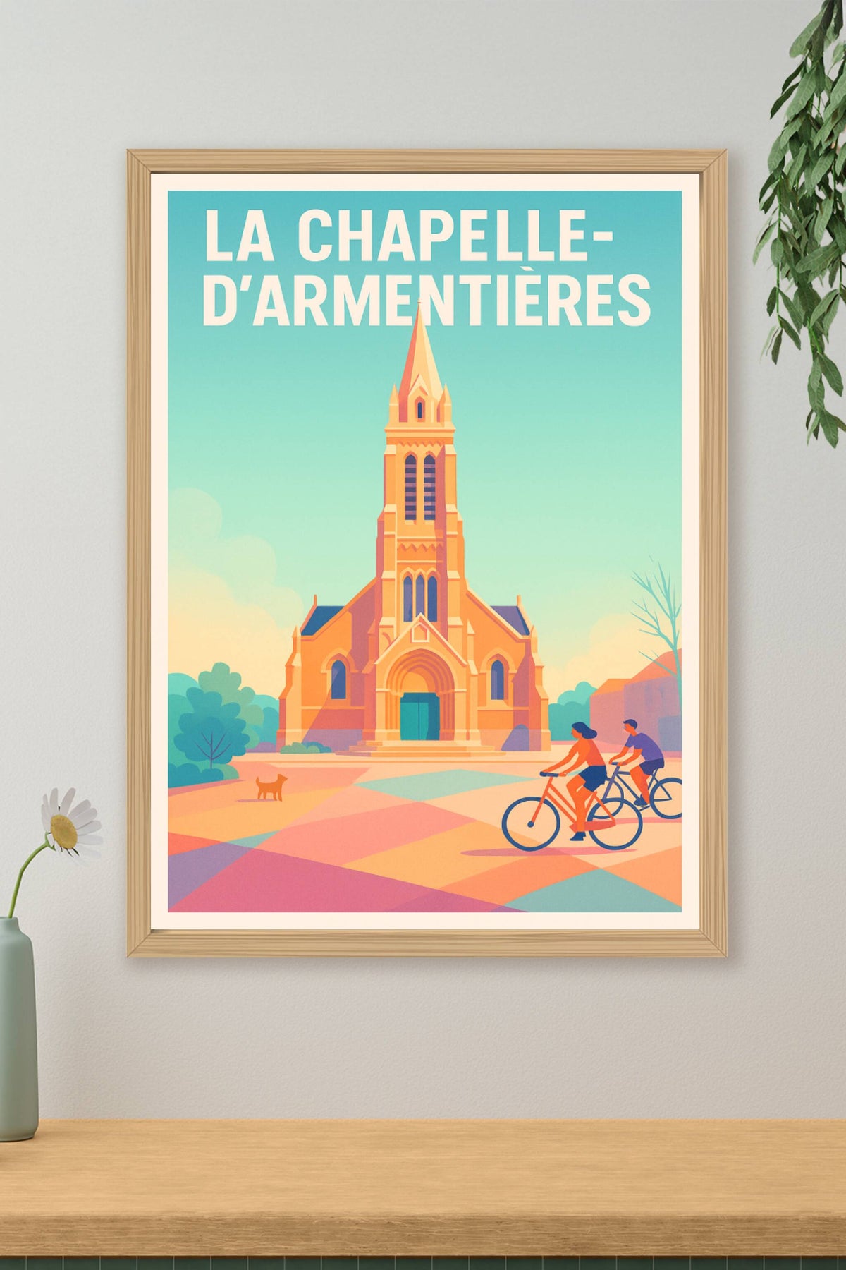 Affiche de La Chapelle-d'Armentières - Charme et Sérénité à Vélo