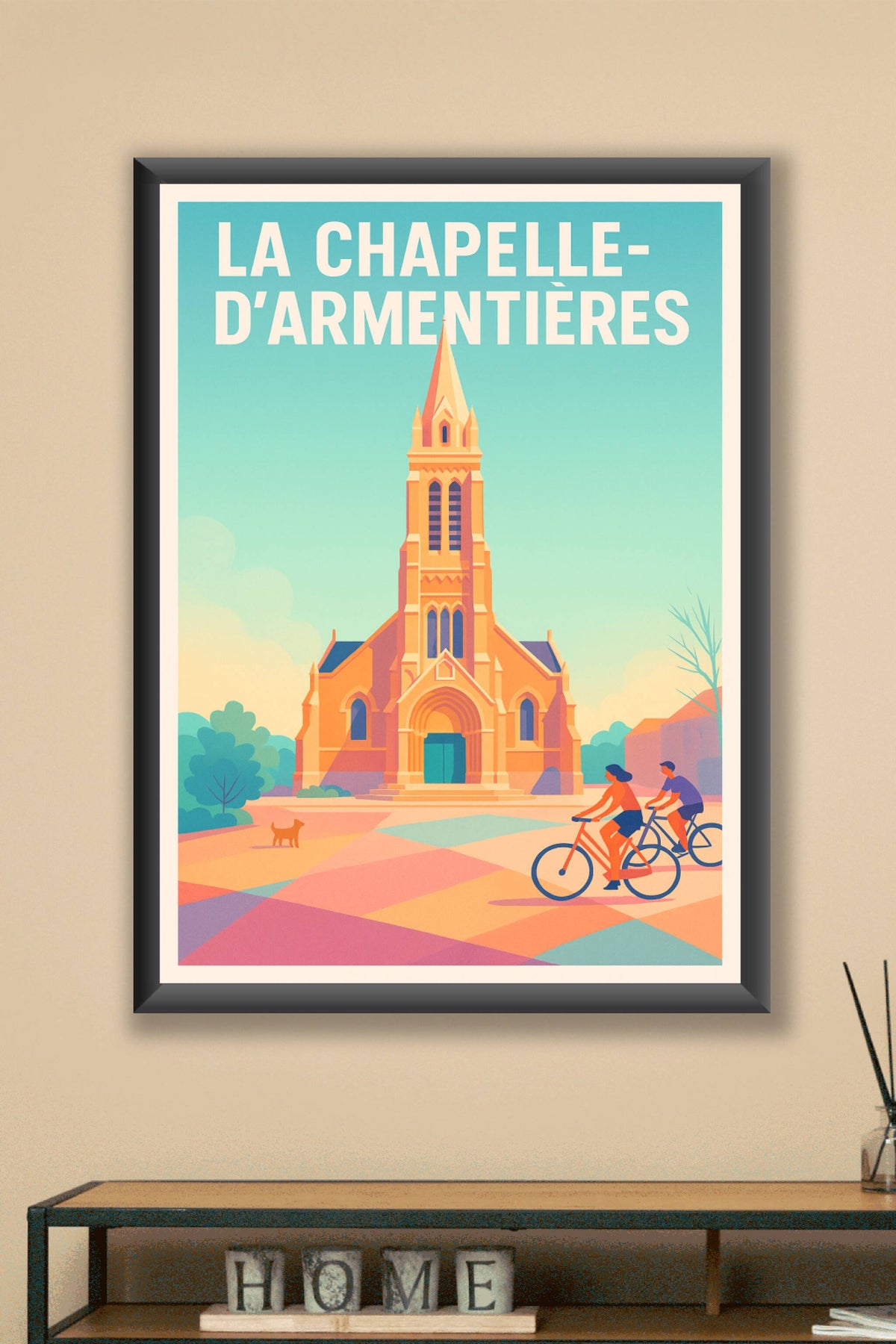 Affiche de La Chapelle-d'Armentières - Charme et Sérénité à Vélo