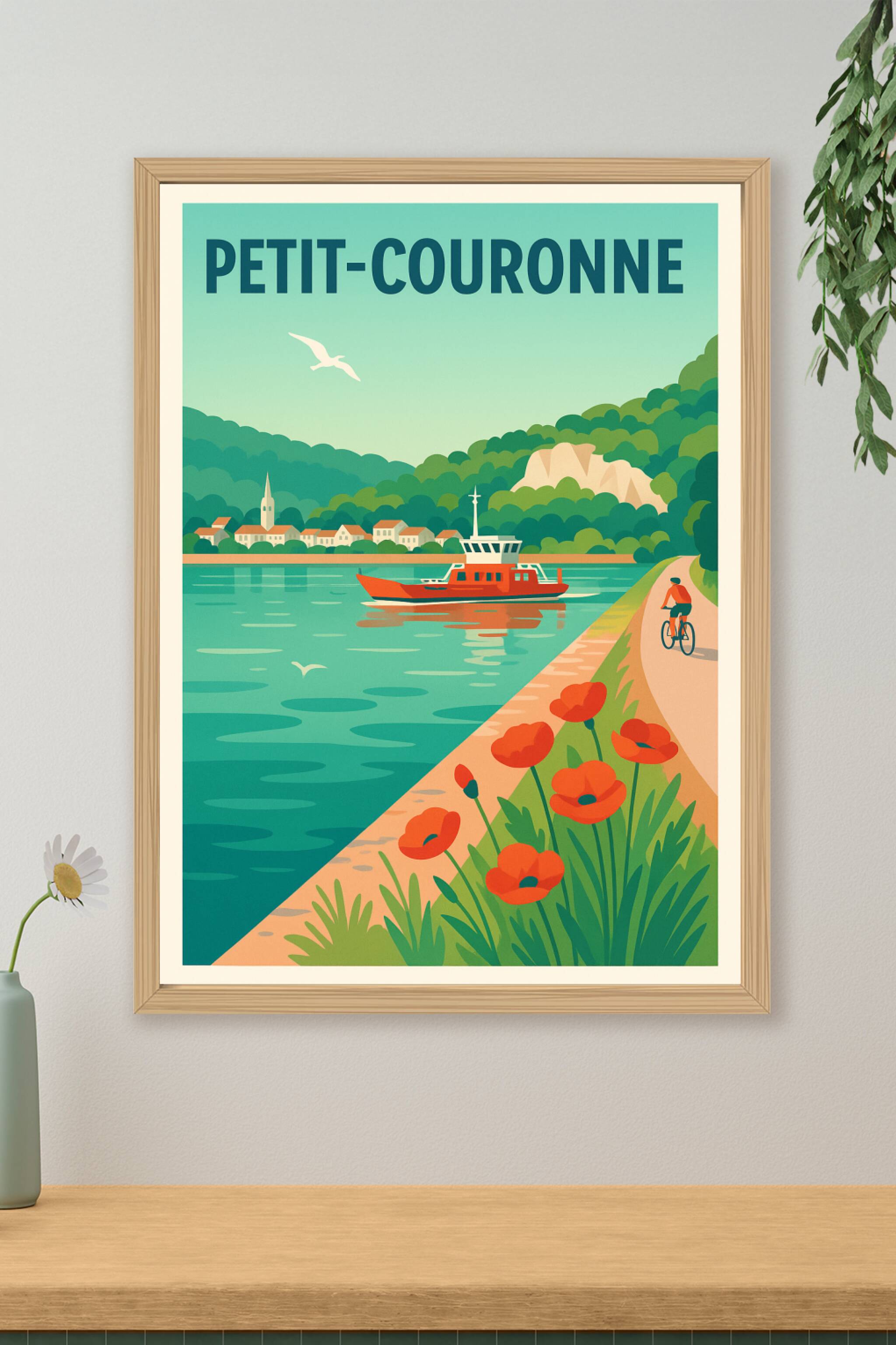 Affiche de Petit-Couronne - L'Évasion Nature au Bord de l'Eau