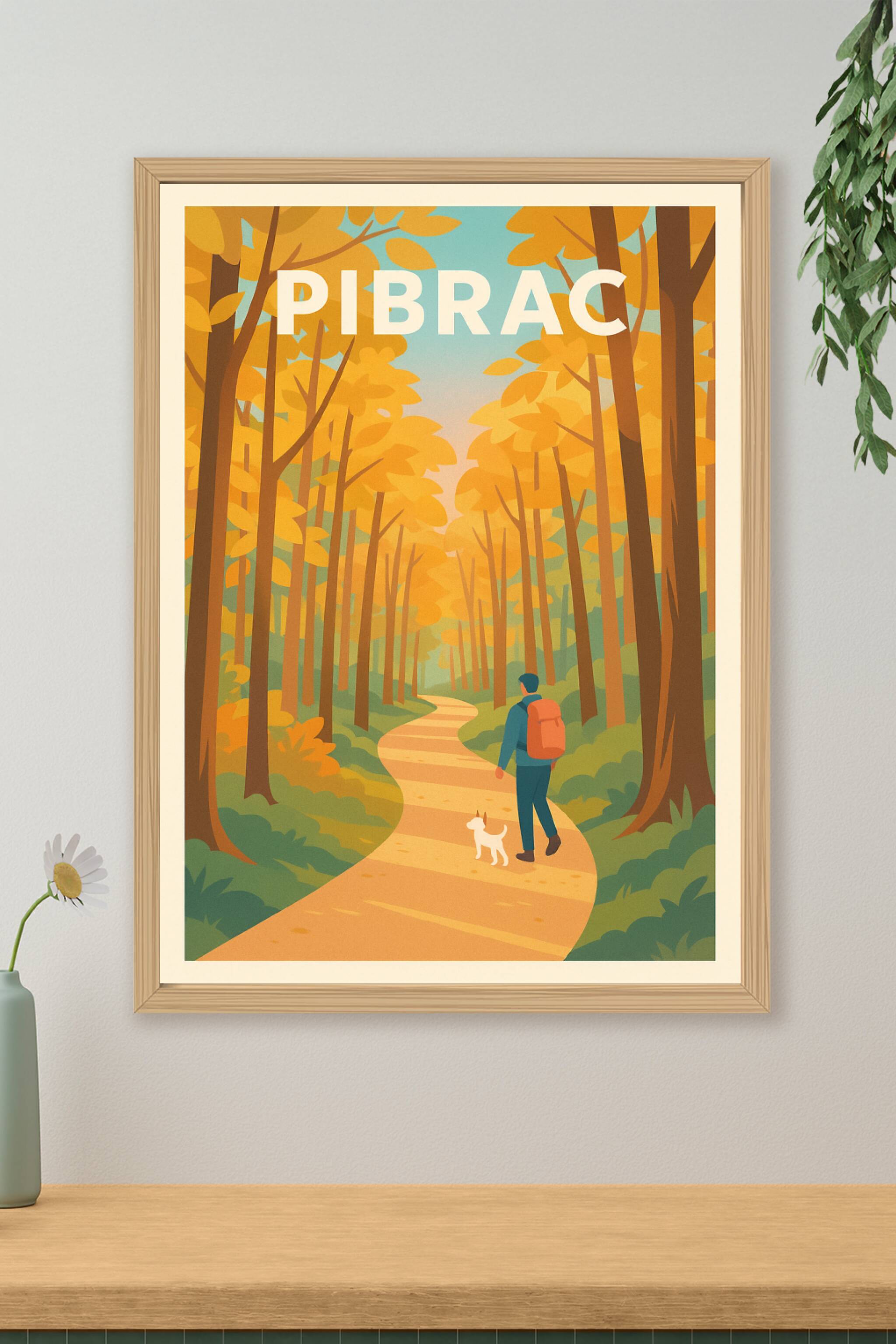 Affiche de Pibrac - Promenade automnale en forêt