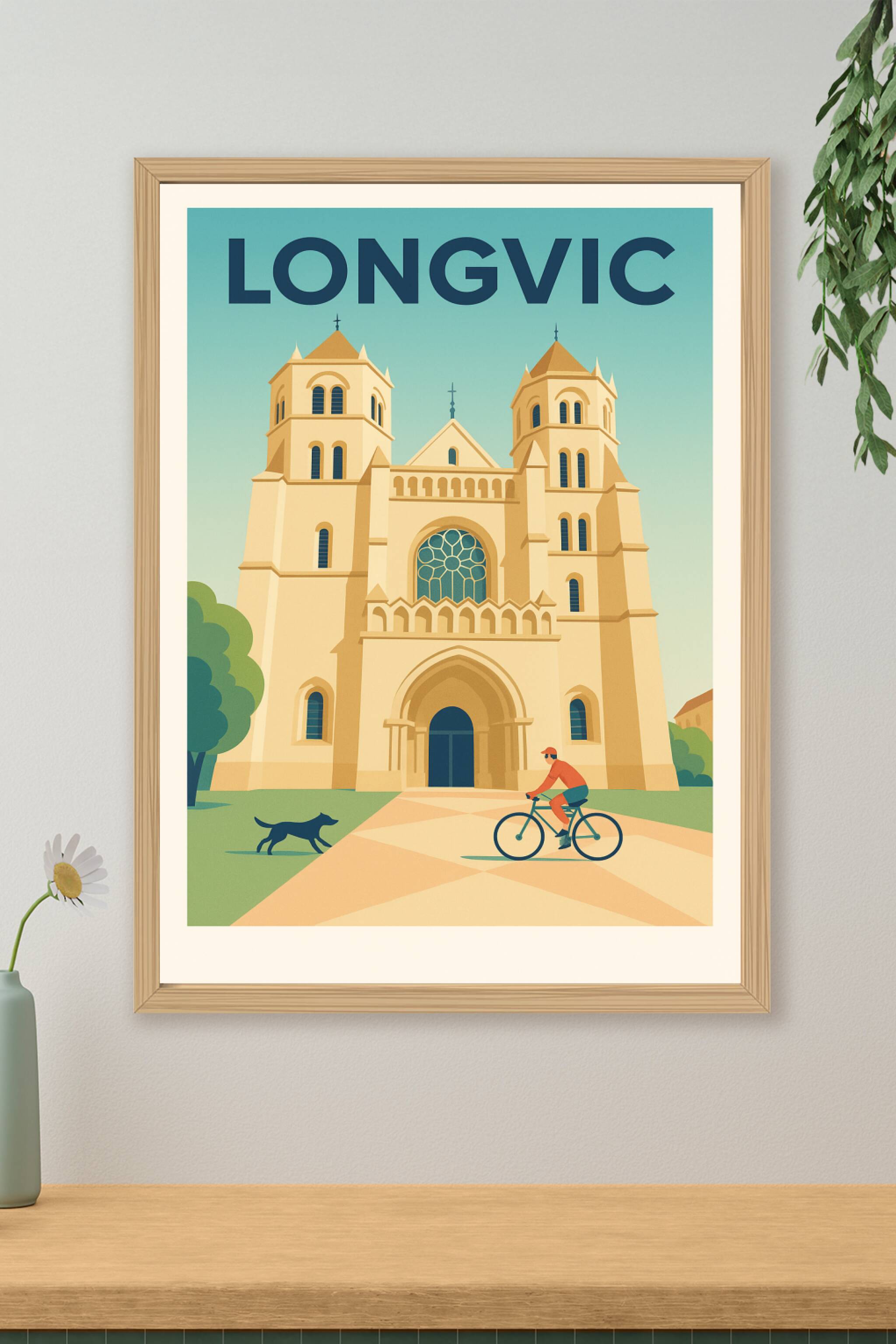 Affiche de Longvic - Charme architectural et douceur de vivre