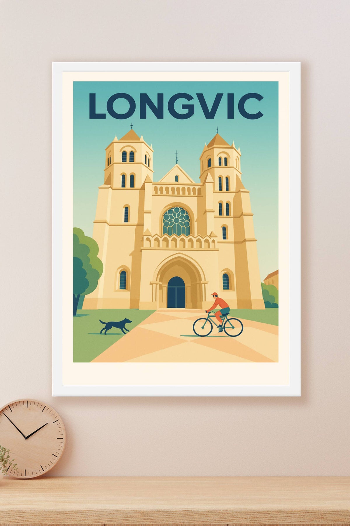 Affiche de Longvic - Charme architectural et douceur de vivre