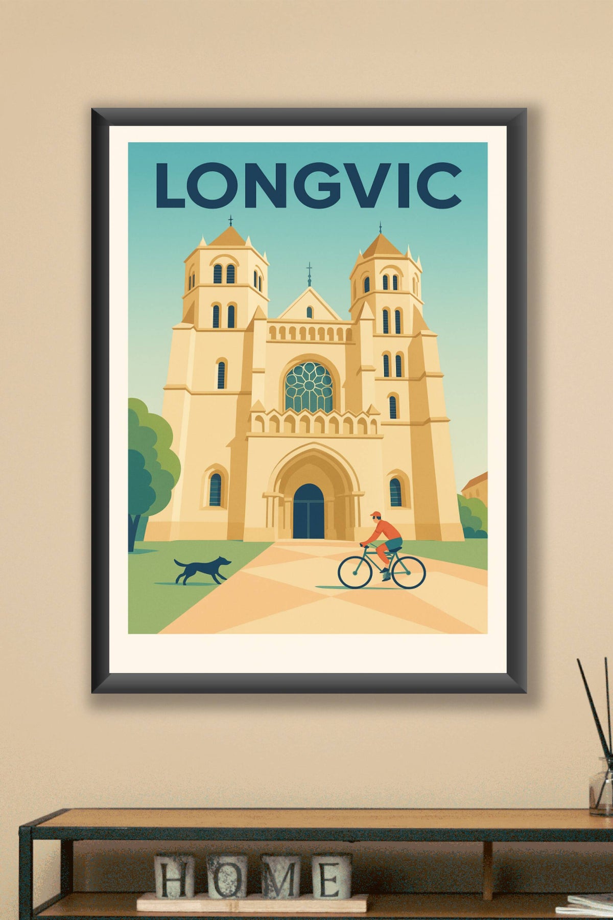 Affiche de Longvic - Charme architectural et douceur de vivre