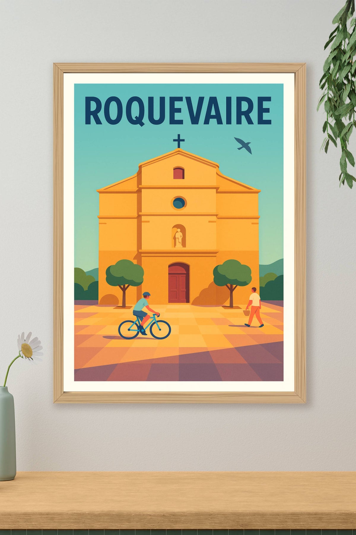 Affiche de Roquevaire - Charme Provençal en lumière douce
