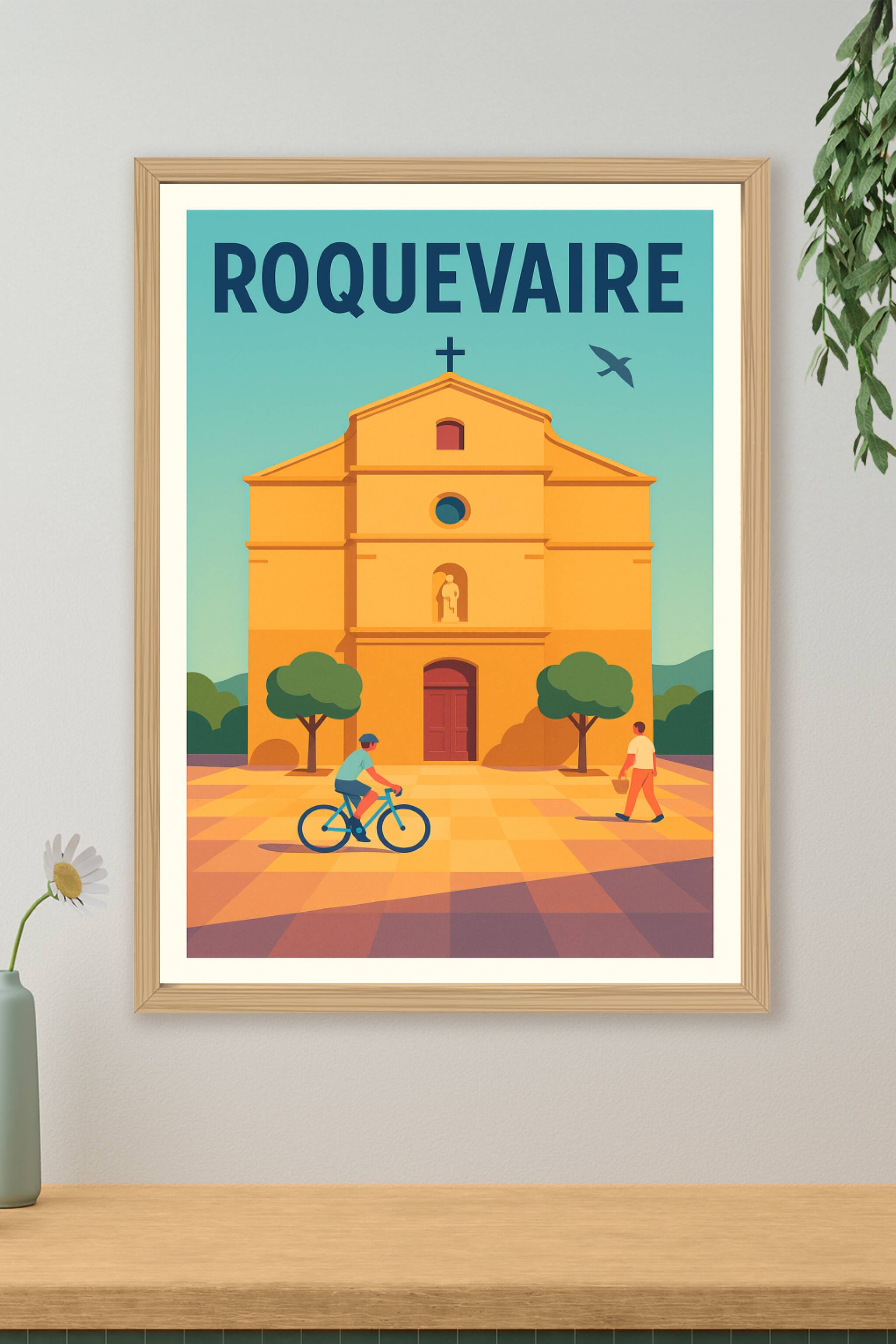 Affiche de Roquevaire - Charme Provençal en lumière douce
