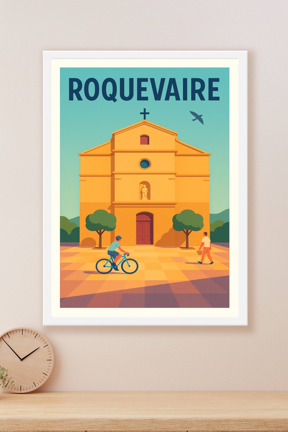 Affiche de Roquevaire - Charme Provençal en lumière douce