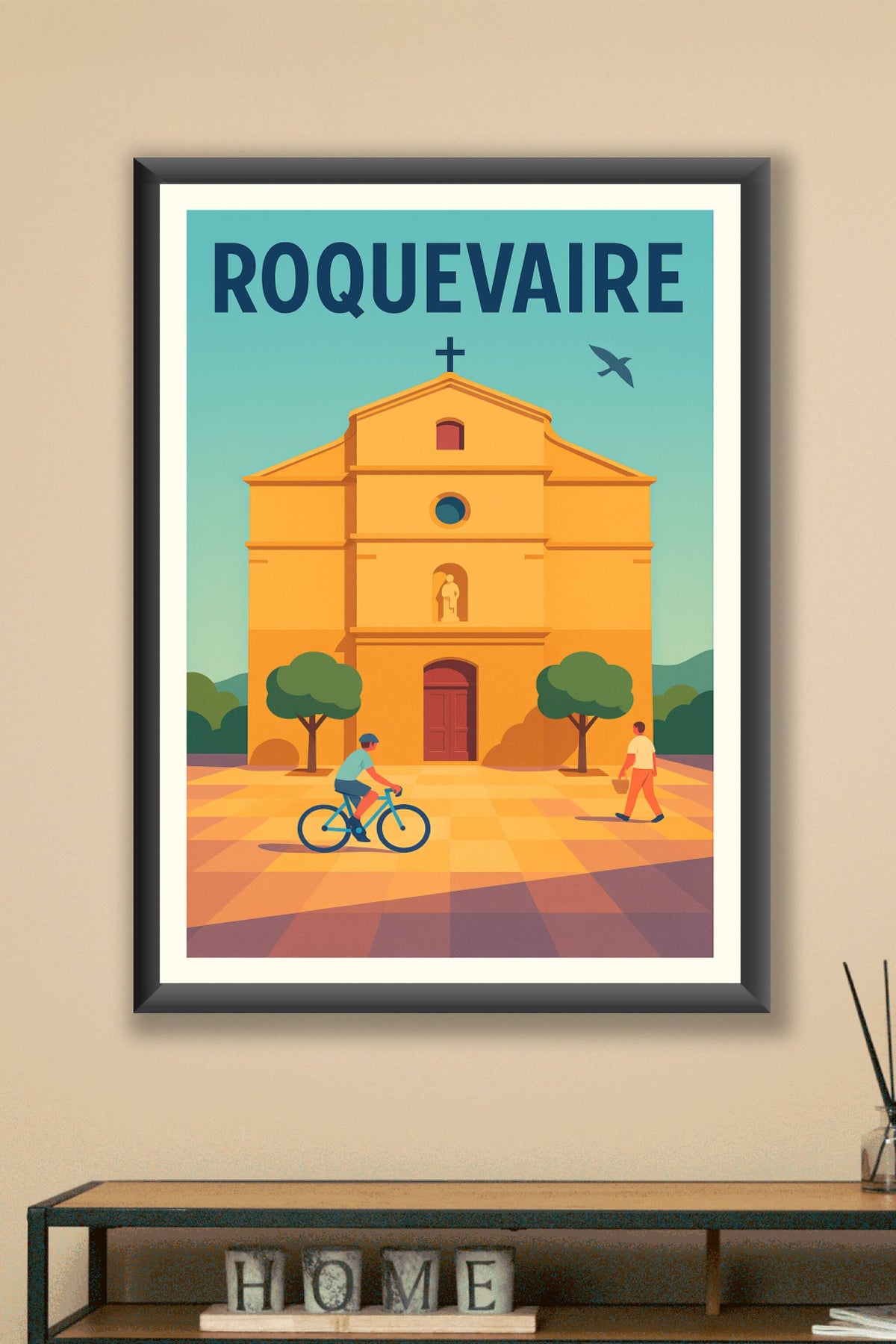 Affiche de Roquevaire - Charme Provençal en lumière douce