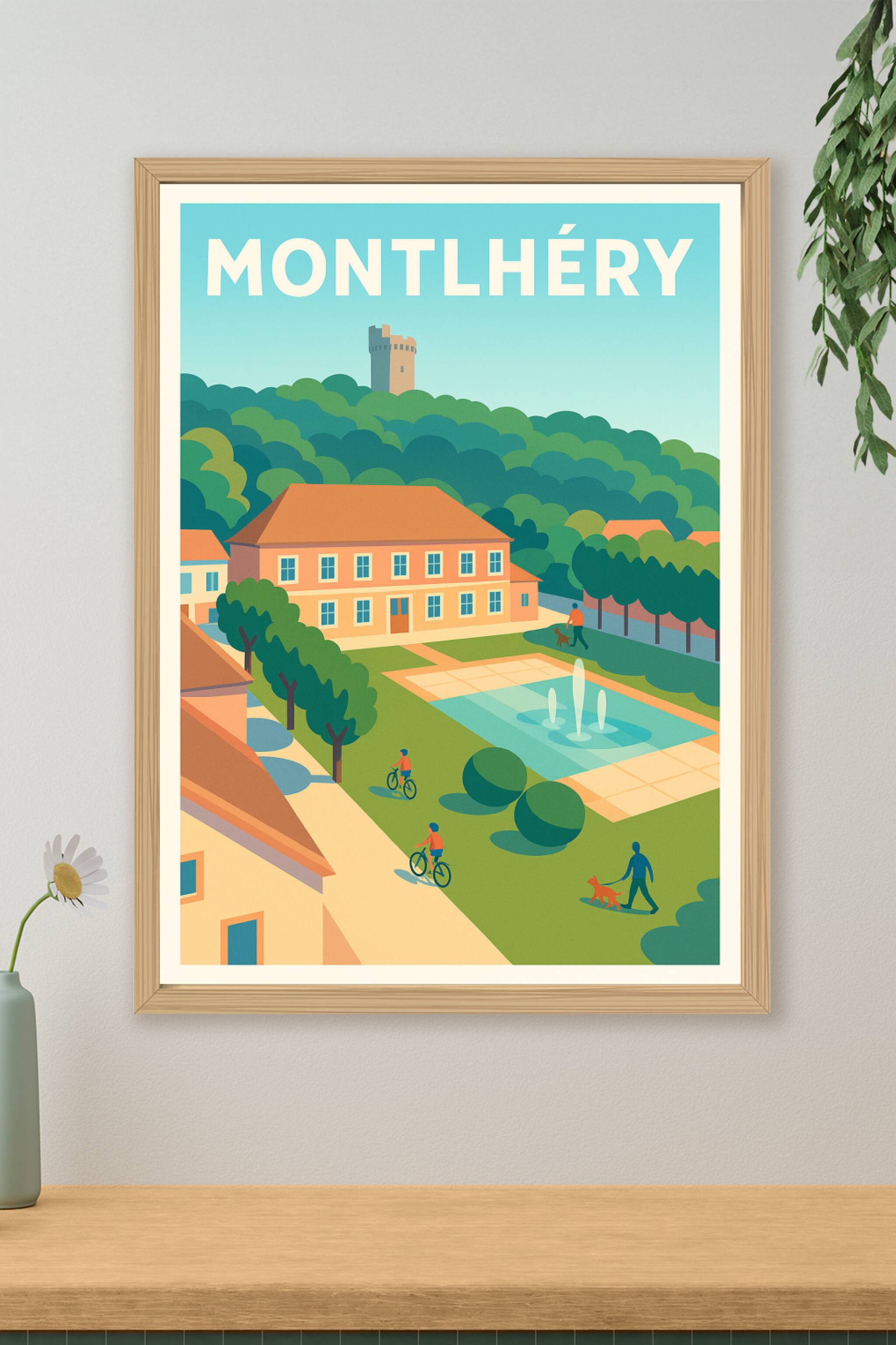 Affiche de Montlhéry - Havre de verdure et histoire
