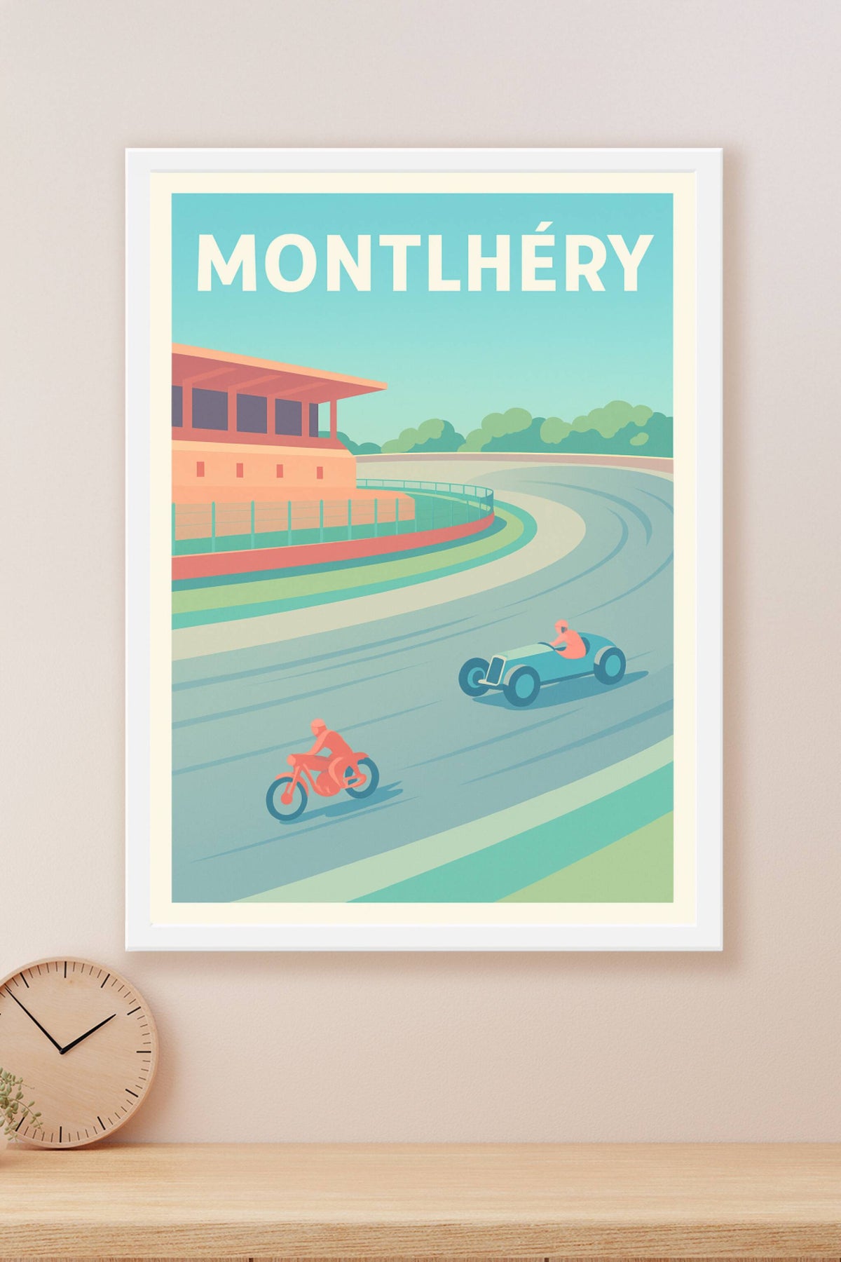Affiche de Monthléry - L'élégance des courses vintage