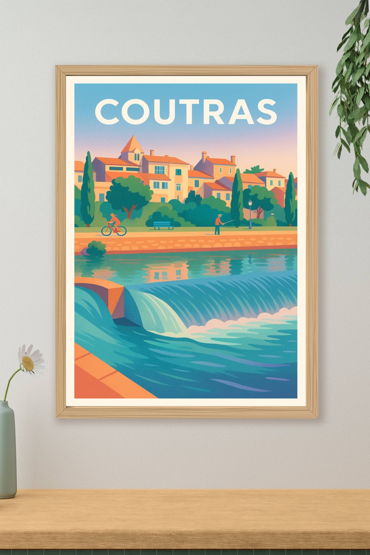 Affiche de Coutras - Charme et quiétude au fil de l'eau