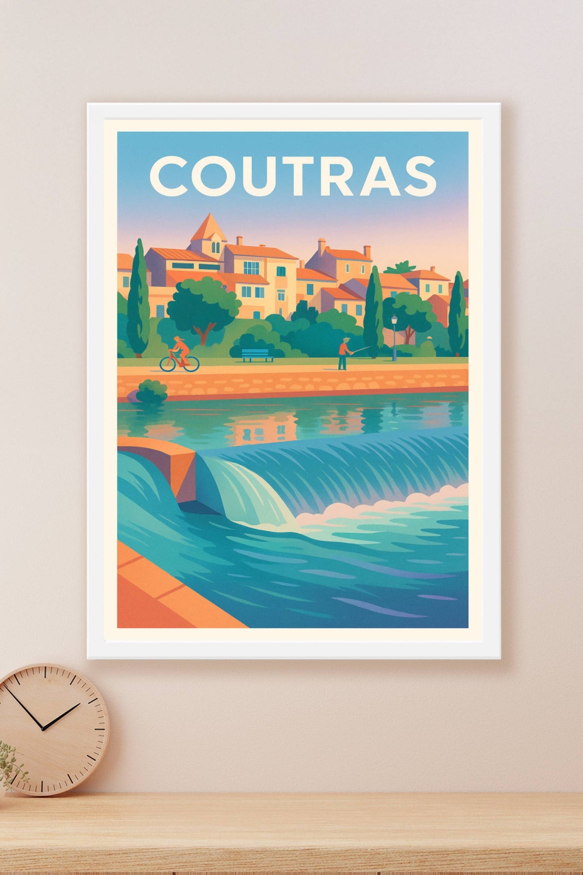 Affiche de Coutras - Charme et quiétude au fil de l'eau