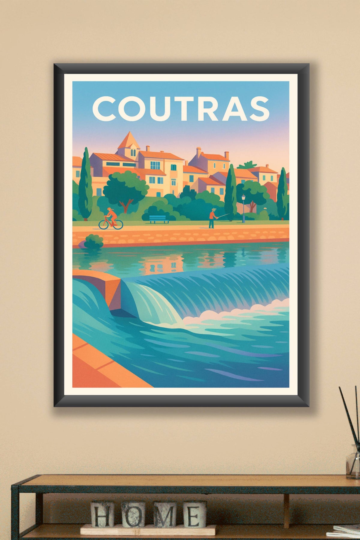 Affiche de Coutras - Charme et quiétude au fil de l'eau