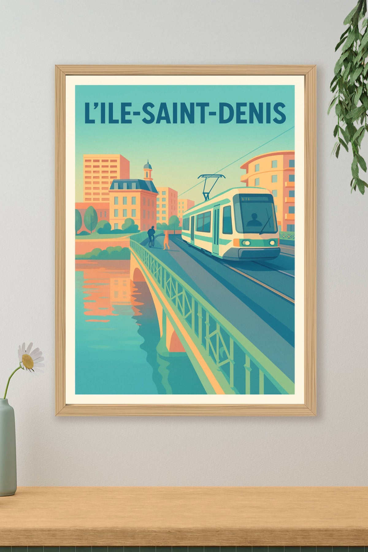 Affiche de L'Île-Saint-Denis - Modernité au fil de l'eau