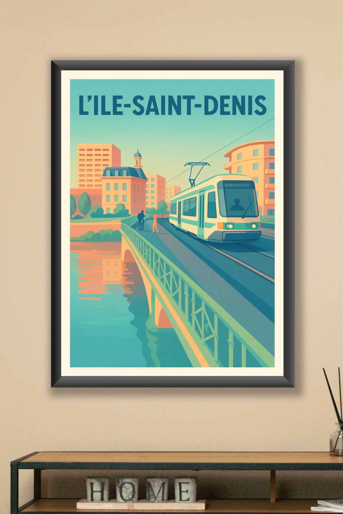 Affiche de L'Île-Saint-Denis - Modernité au fil de l'eau