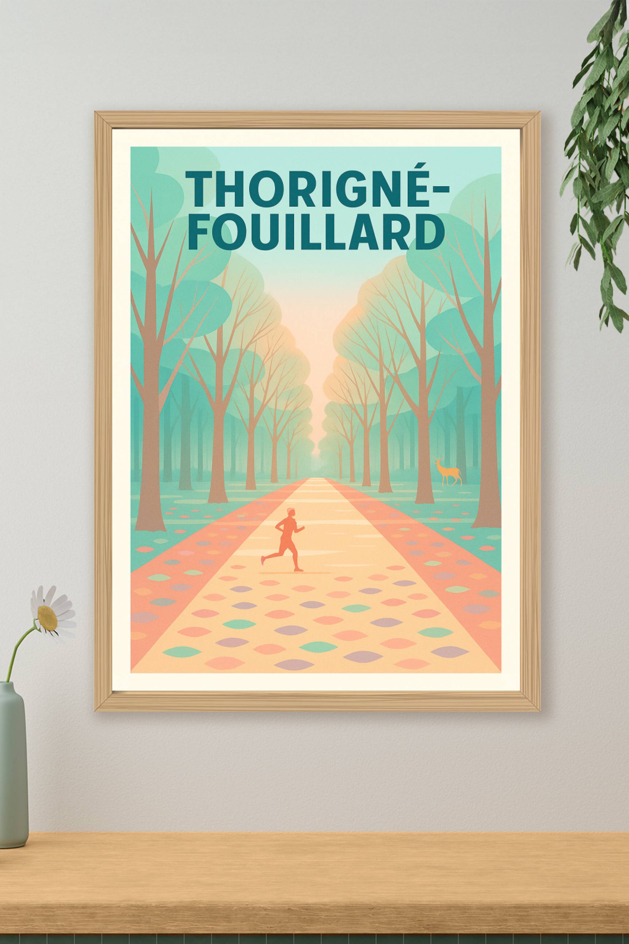Affiche de Thorigné-Fouillard - Promenade forestière et sérénité