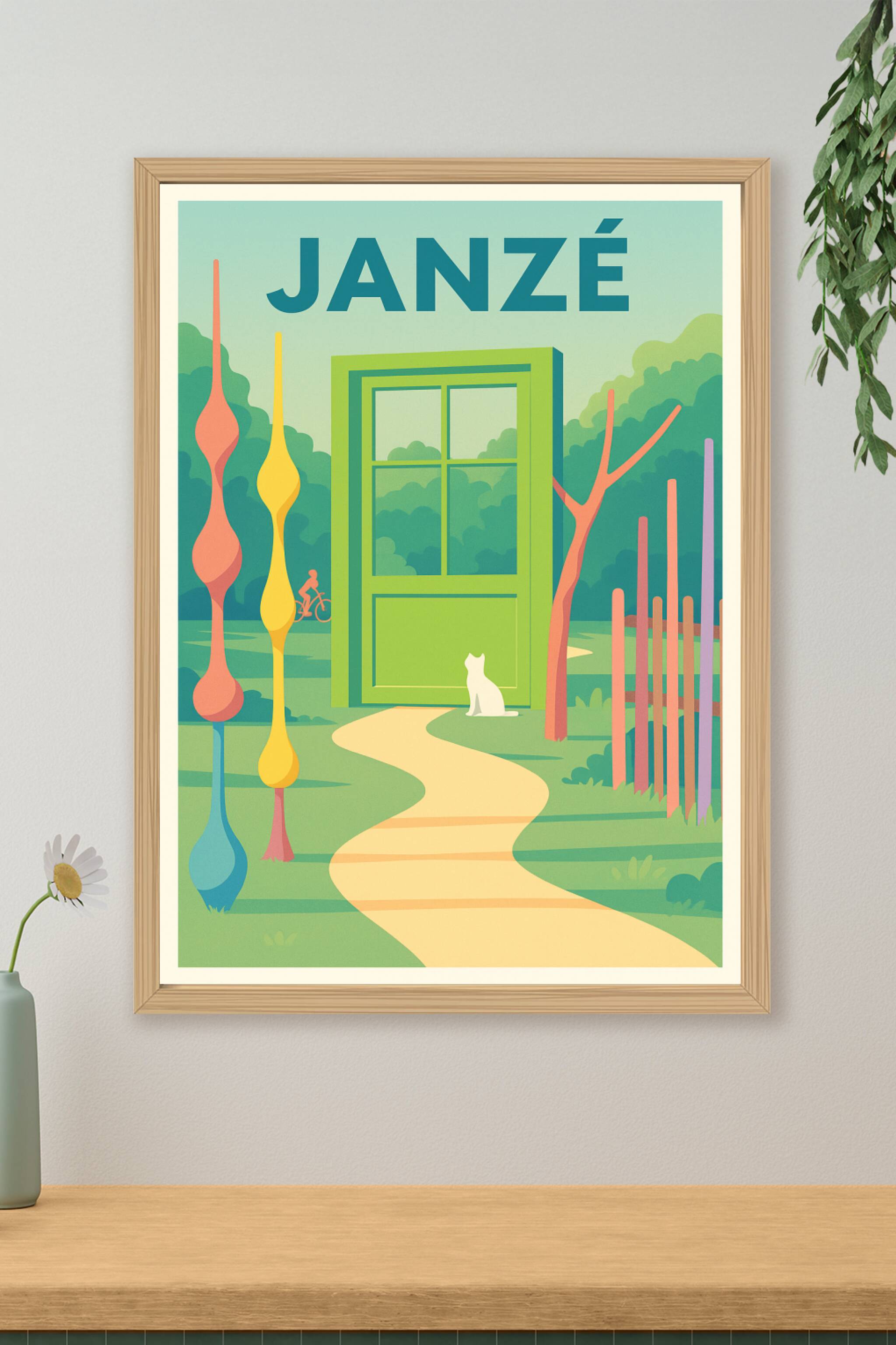 Affiche de Janzé - Entre nature et art contemporain
