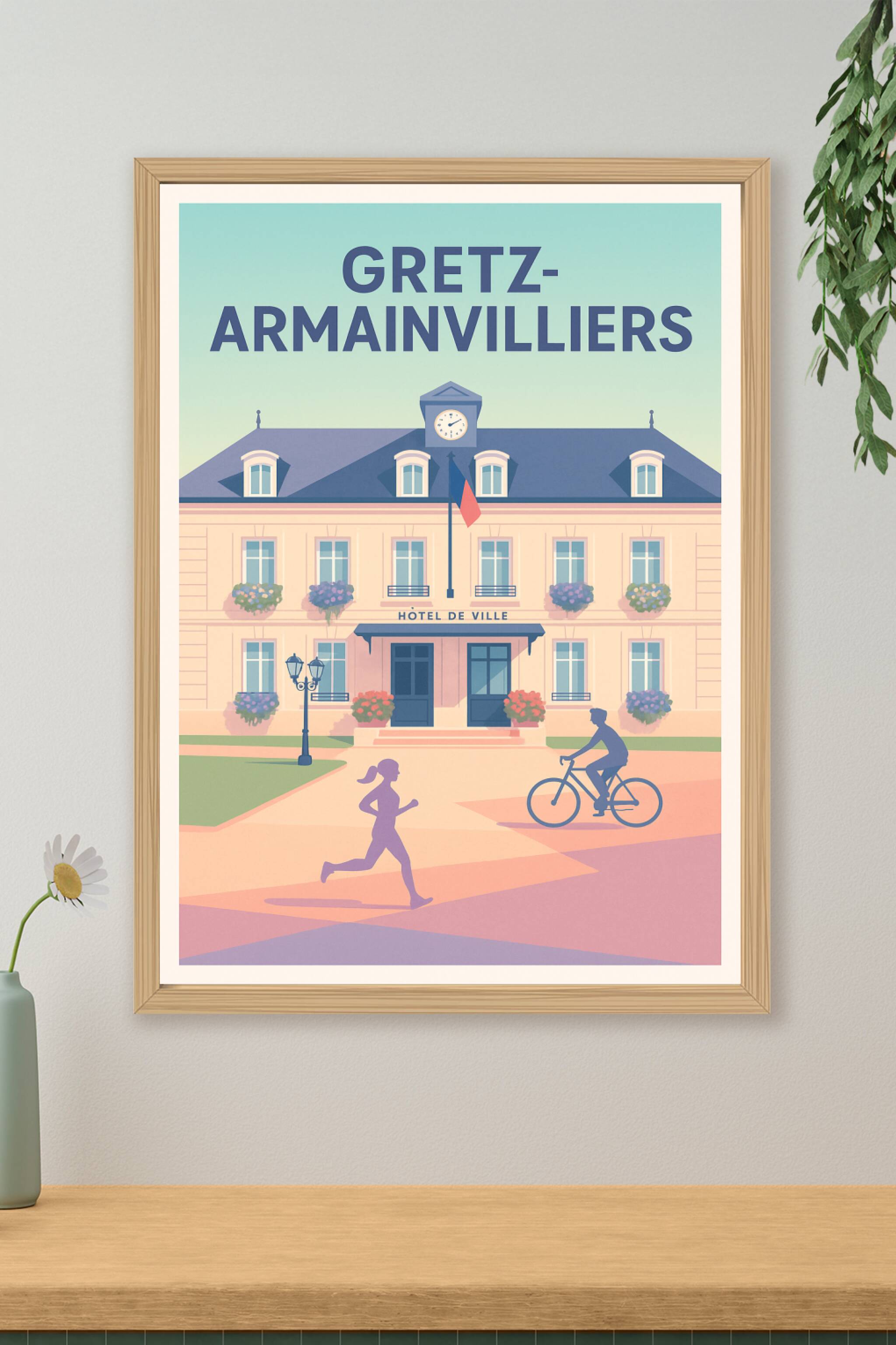 Affiche de Gretz-Armainvilliers - Charme et Vitalité au Cœur de la Ville