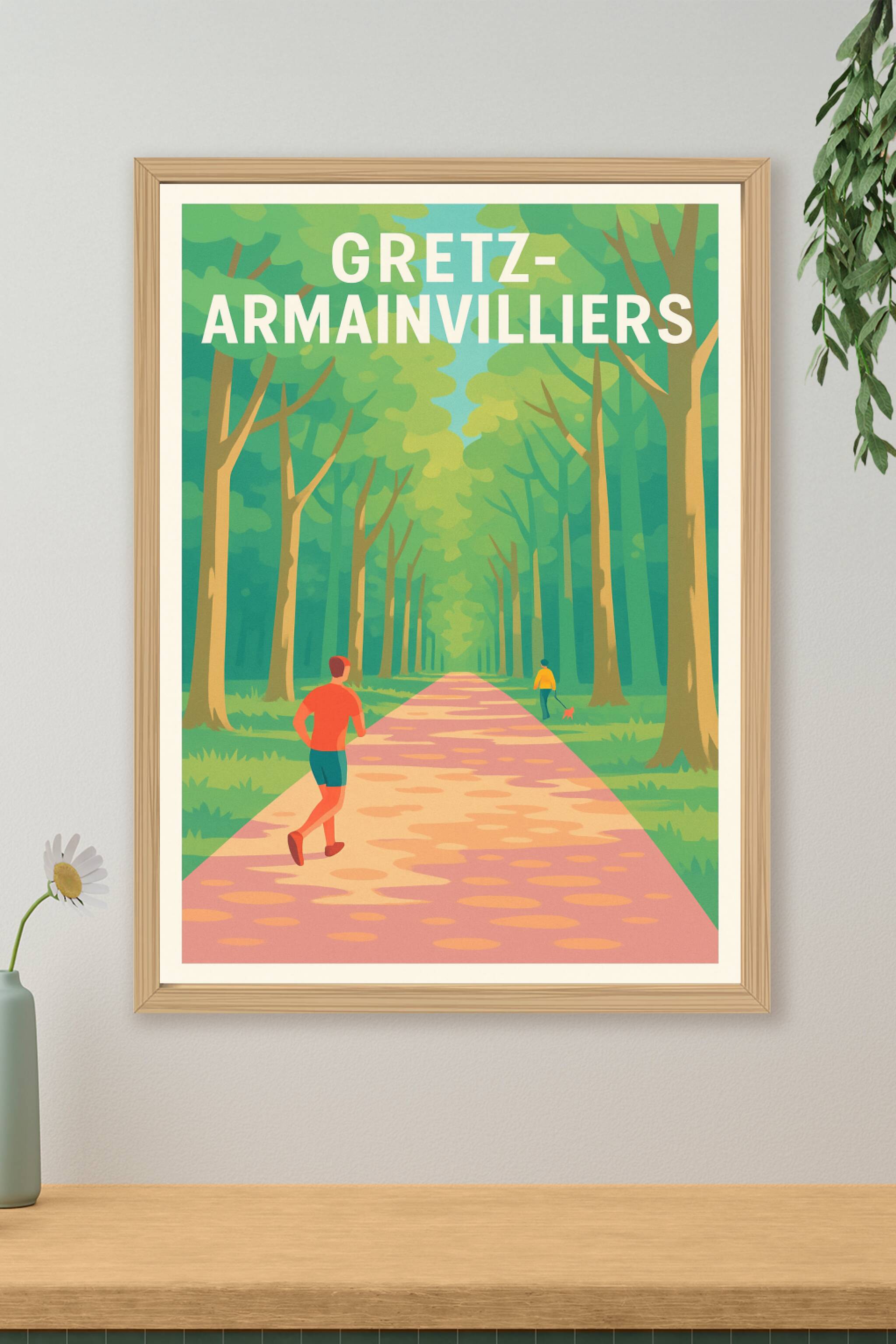 Affiche de Gretz-Armainvilliers - L'évasion nature au cœur de la forêt