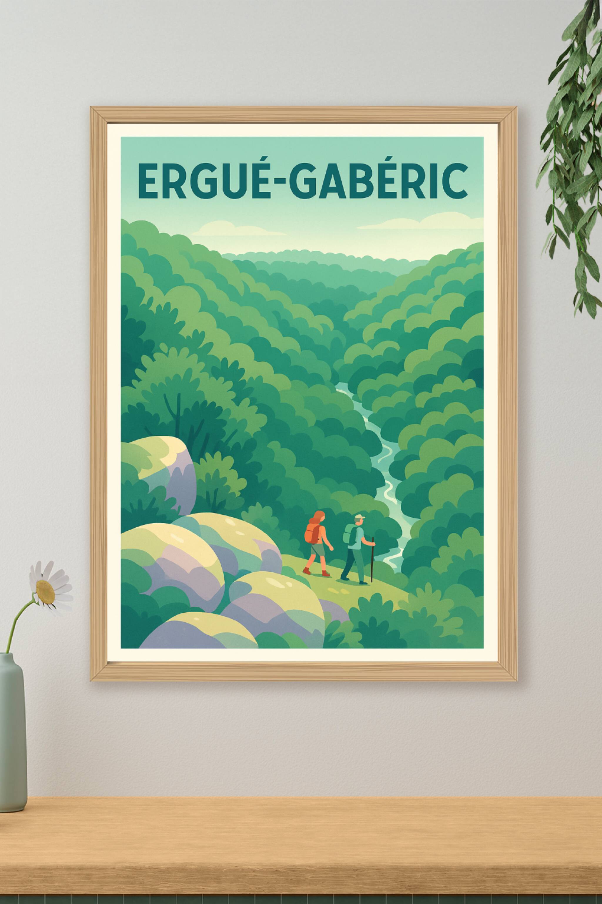 Affiche de Ergué-Gabéric - Évasion nature au cœur des forêts bretonnes