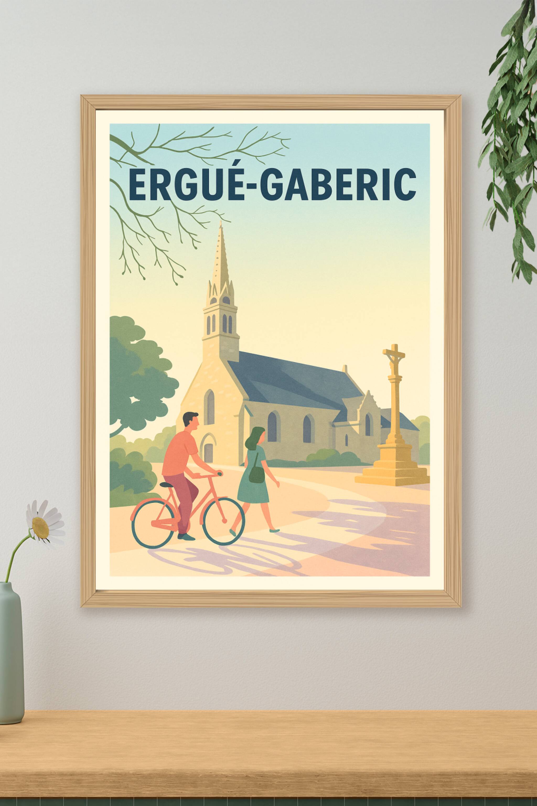 Affiche de Ergué-Gabéric - Un coin de sérénité bretonne