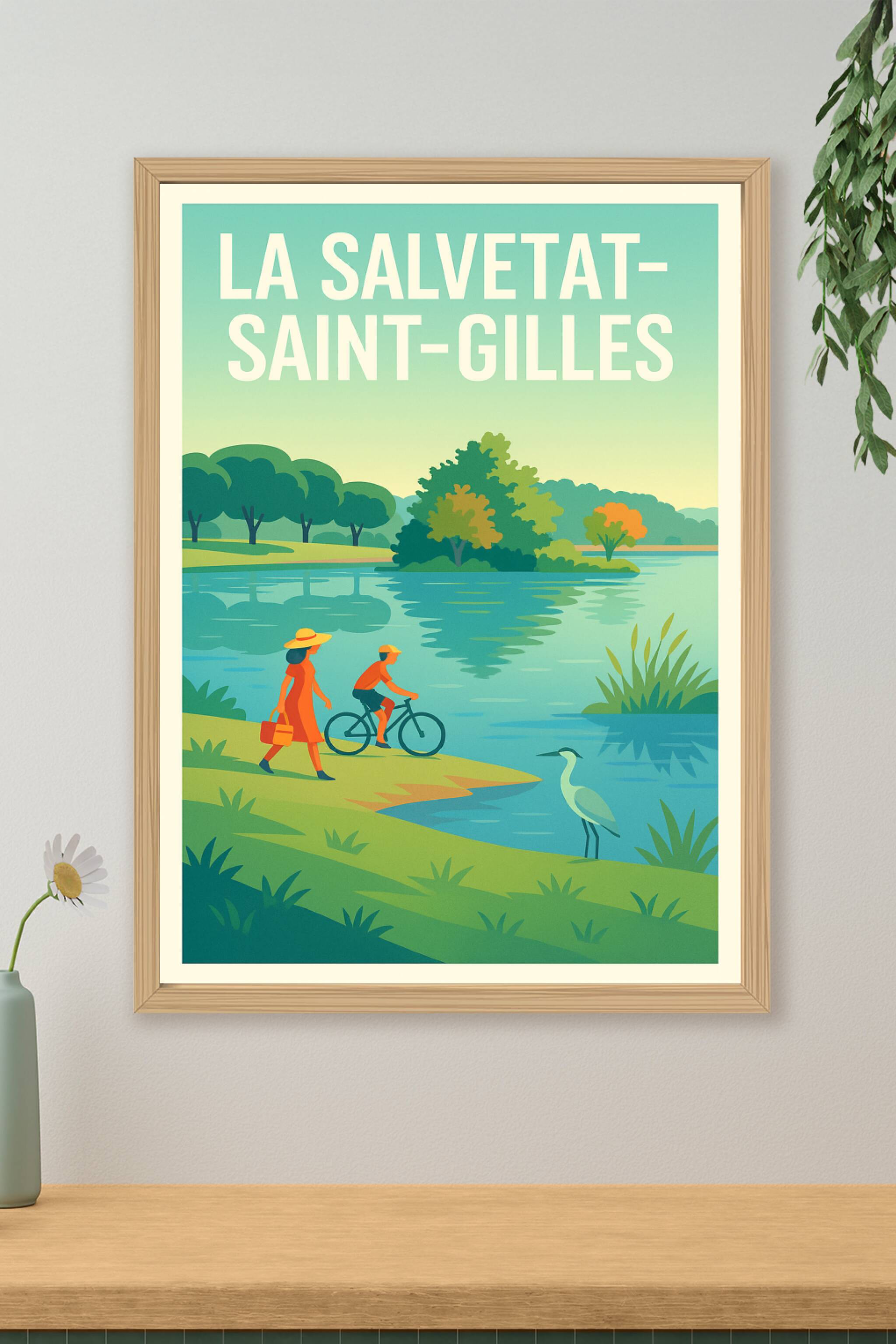 Affiche de La Salvetat-Saint-Gilles - Promenade paisible au bord de l'eau