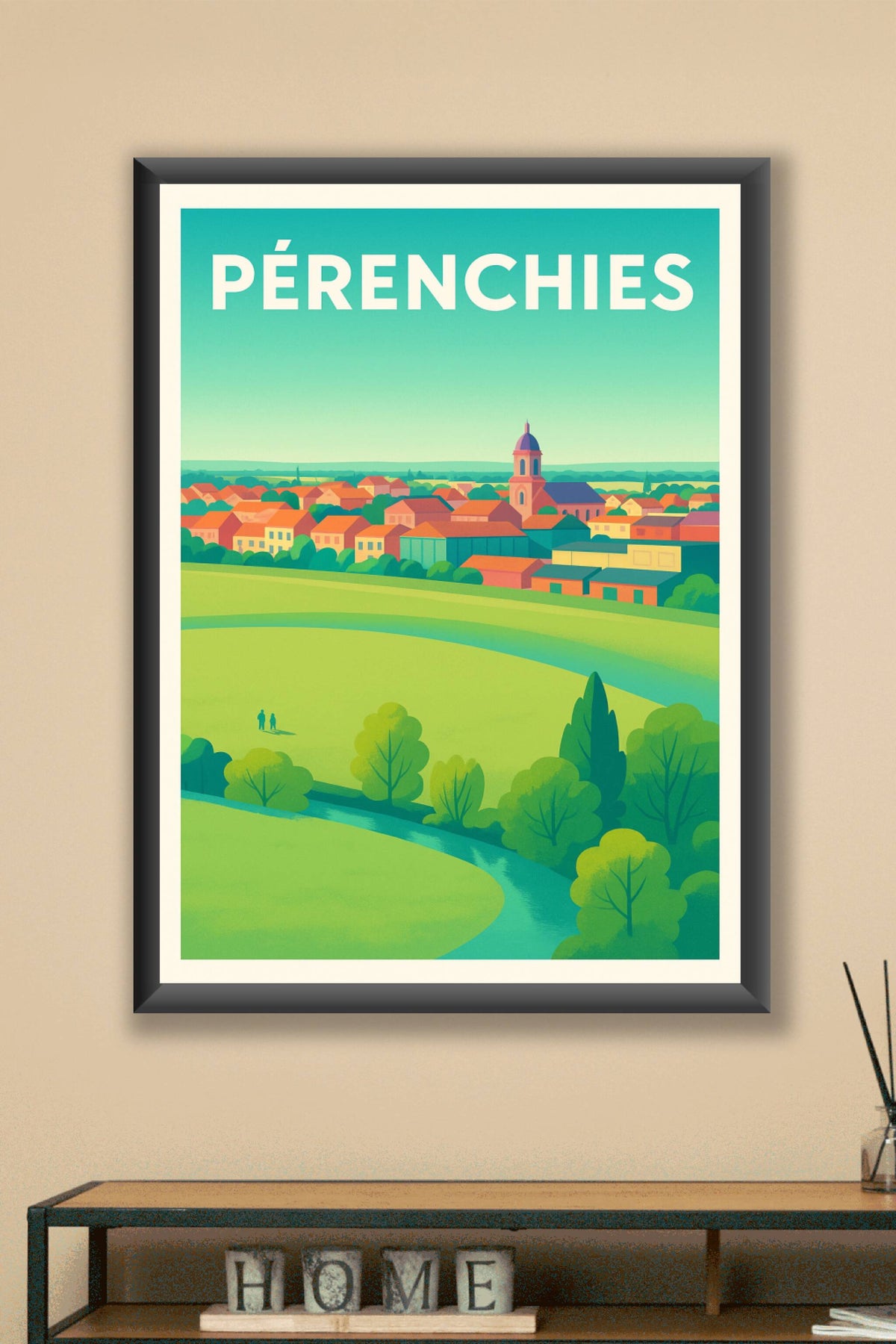 Affiche de Pérenchies - Harmonie verdoyante et douceur de vie