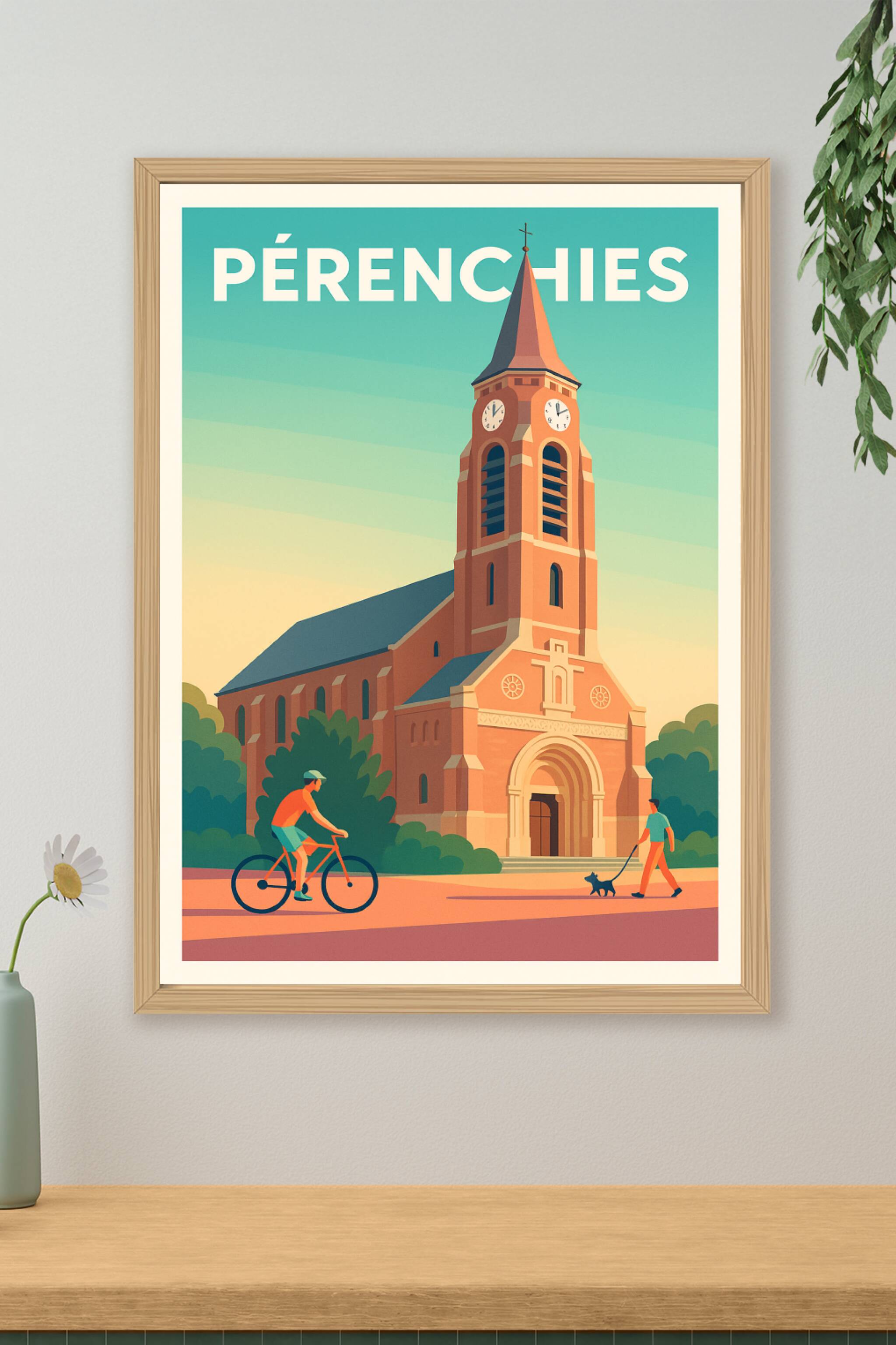 Affiche de Pérenchies - Charme paisible et patrimoine local