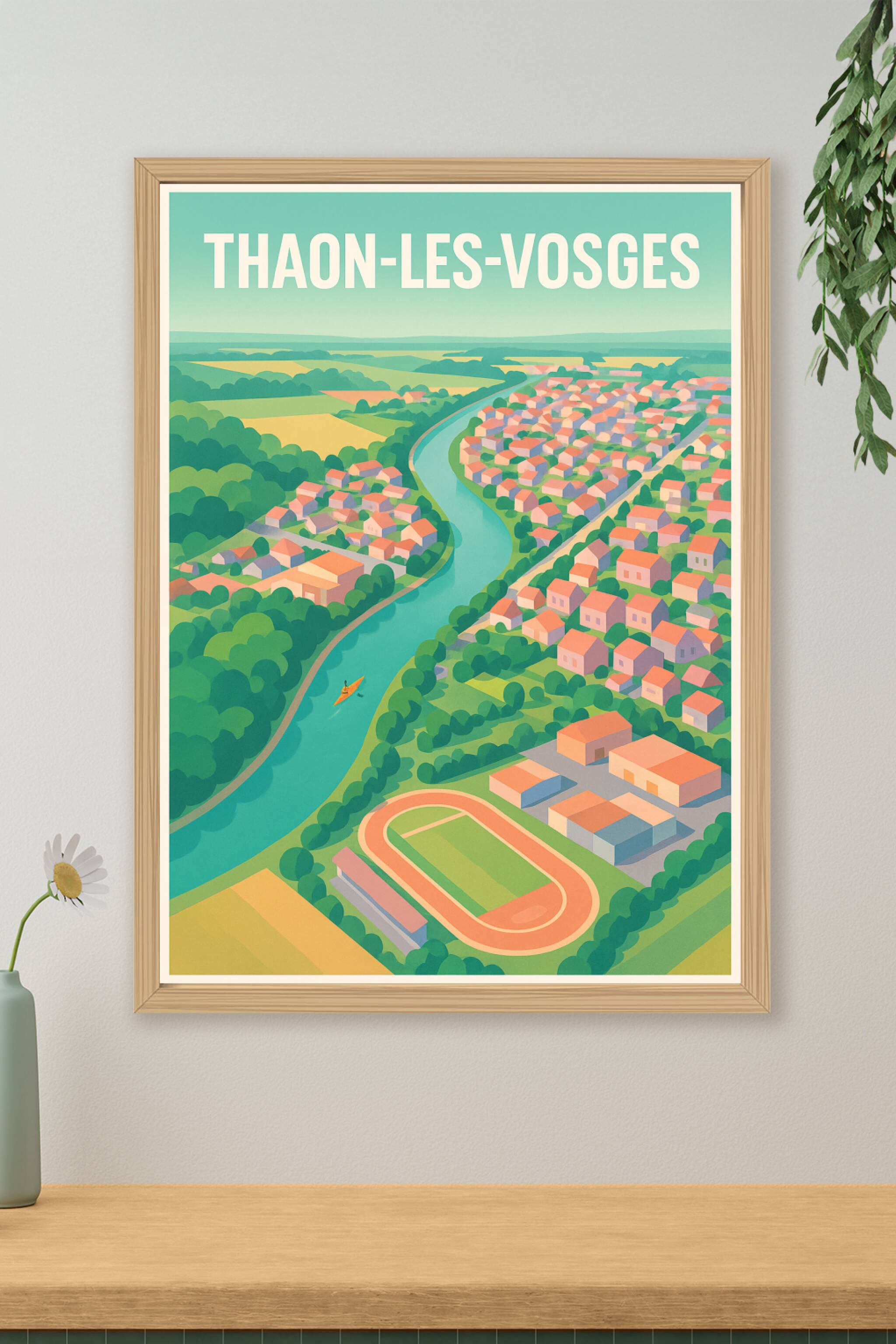 Affiche de Thaon-les-Vosges - Harmonie entre nature et ville