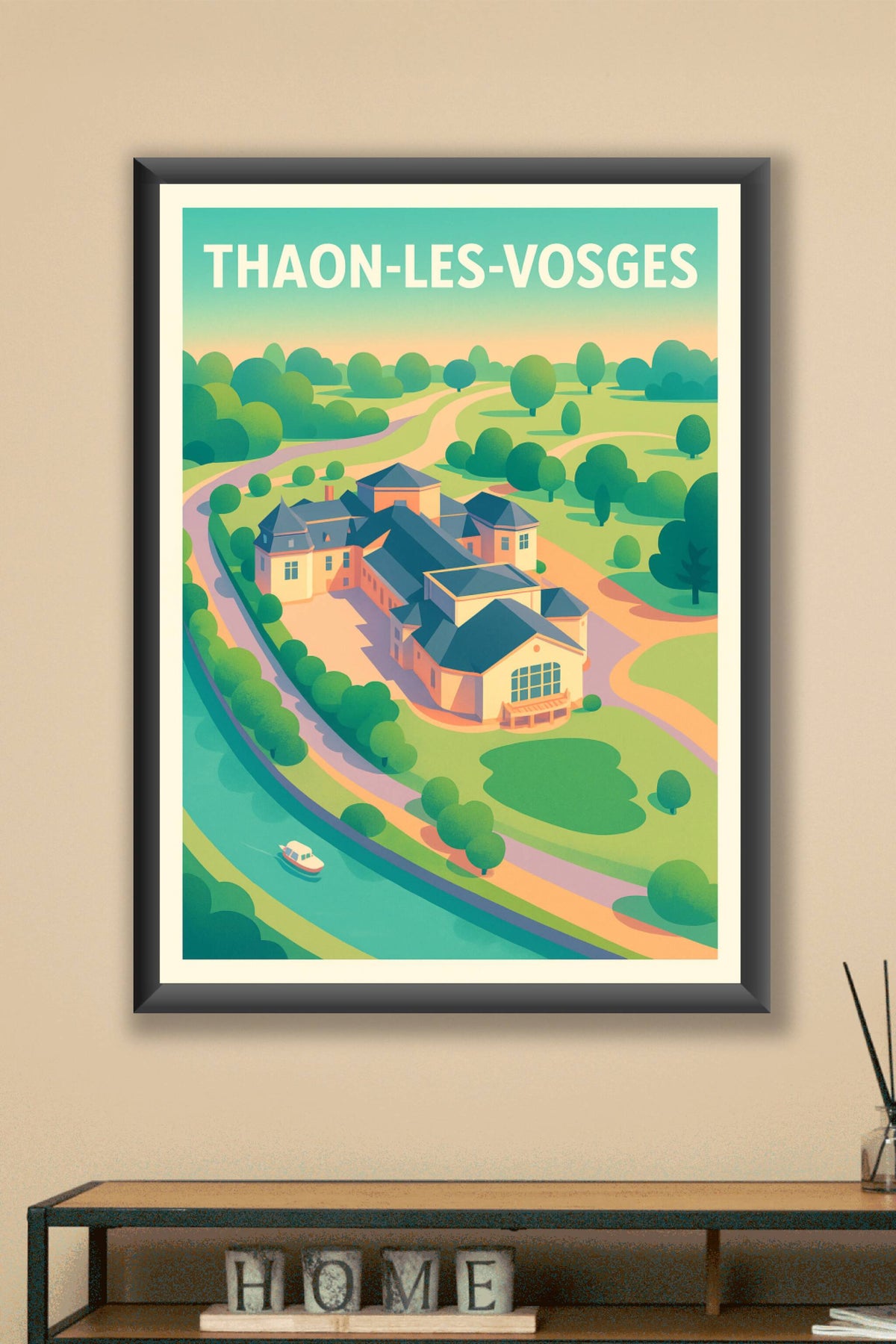 Affiche de Thaon-les-Vosges - L’élégance paisible au fil de l’eau