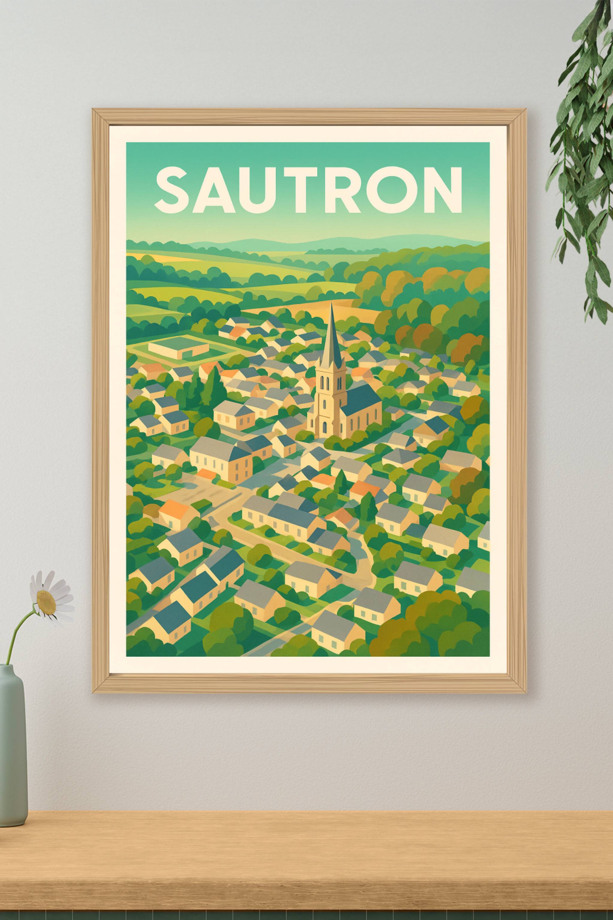 Affiche de Sautron - L'Essence d'un Village Pittoresque