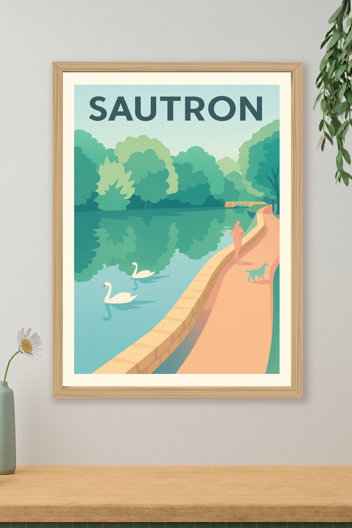 Affiche de Sautron - Promenade paisible au bord de l'eau