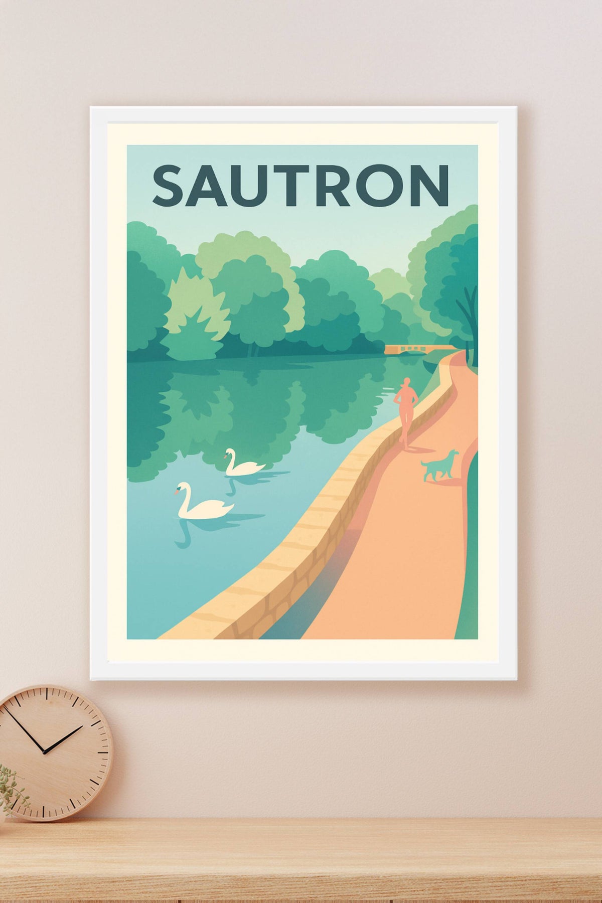 Affiche de Sautron - Promenade paisible au bord de l'eau