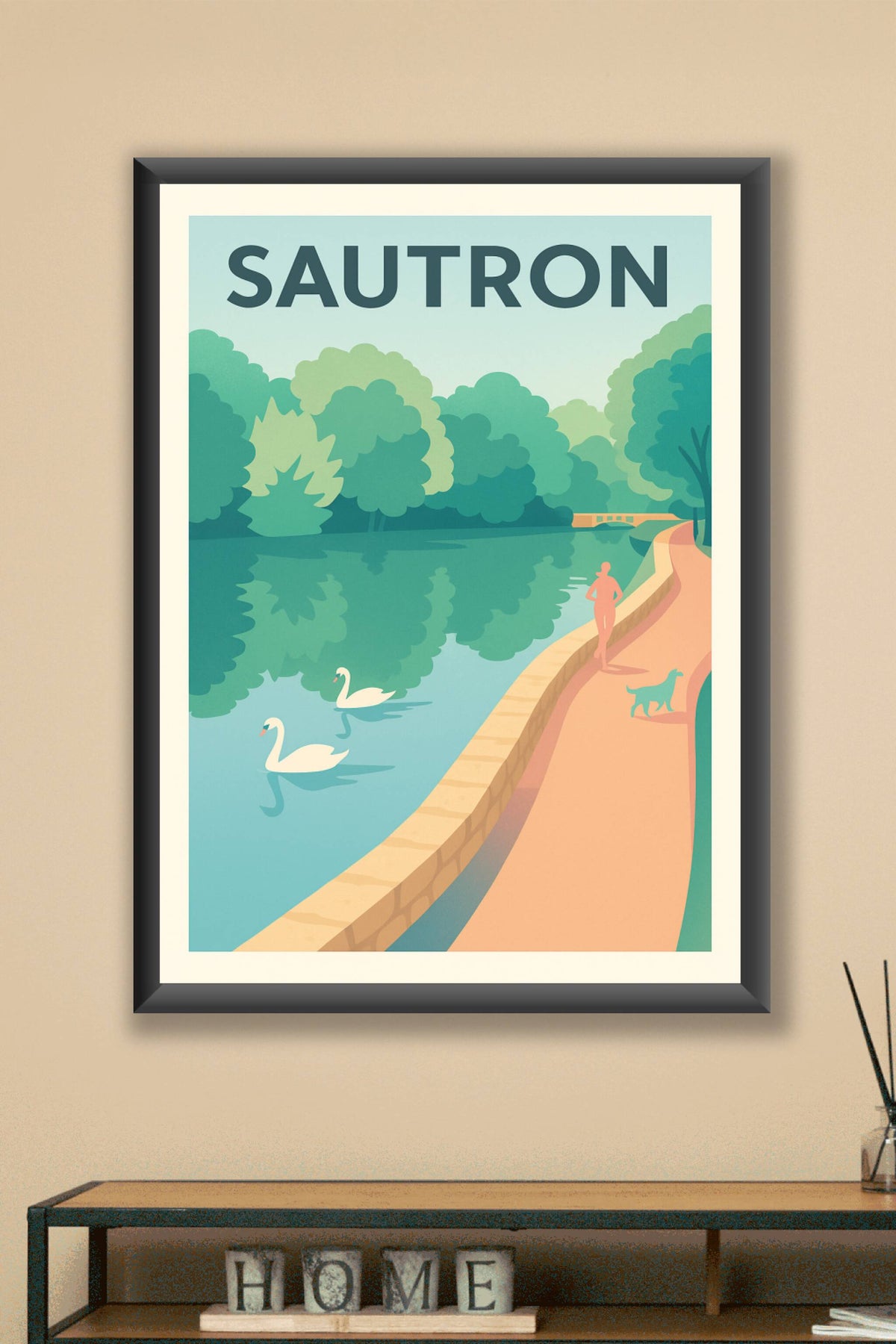 Affiche de Sautron - Promenade paisible au bord de l'eau
