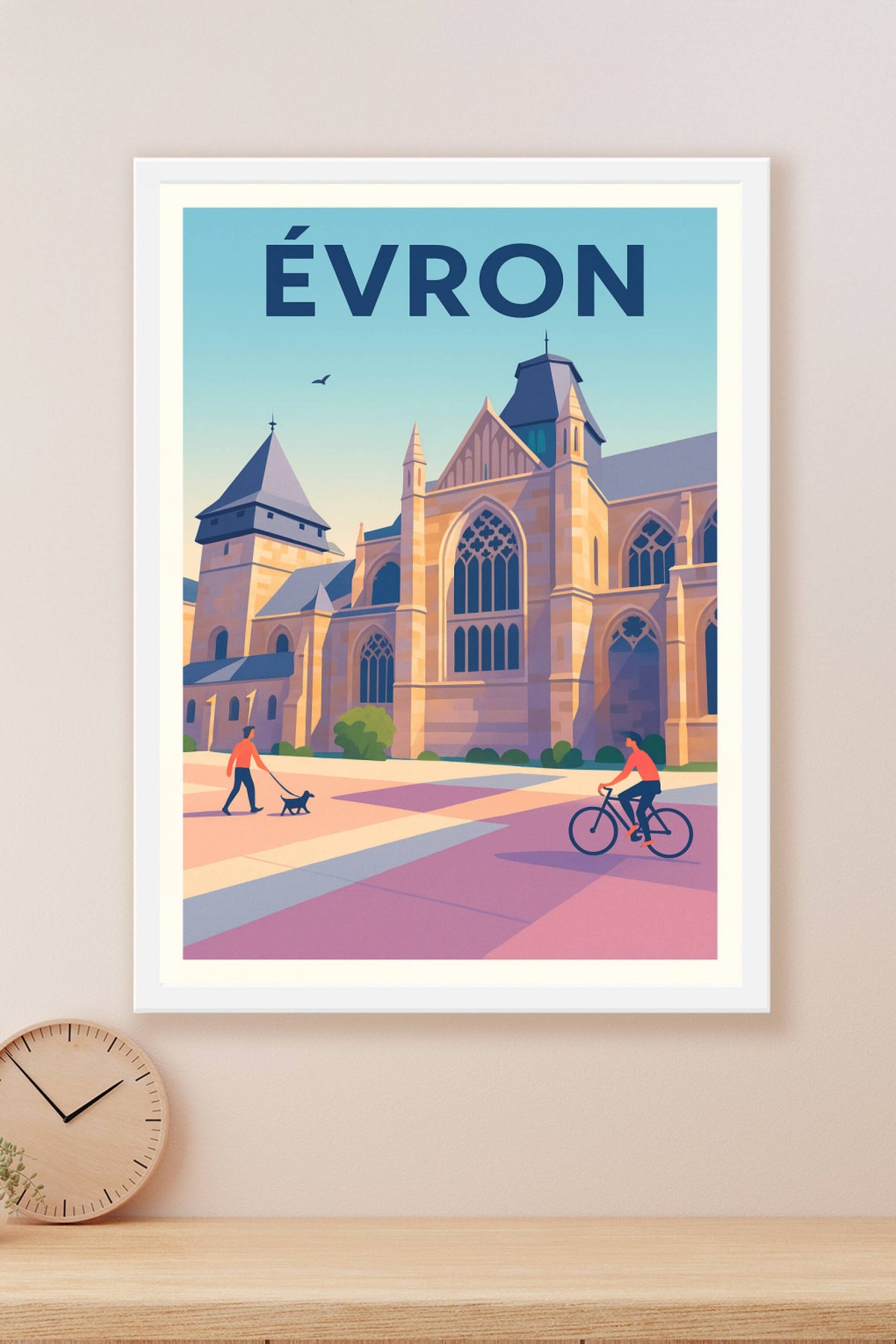 Affiche de Évron - Une promenade paisible aux portes de la basilique