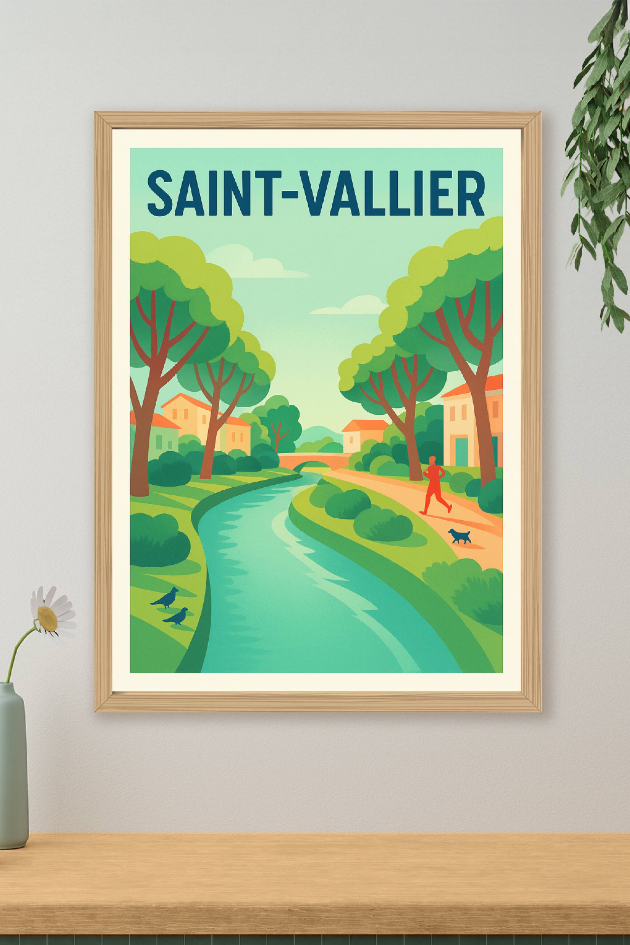 Affiche de Saint-Vallier - Un havre de paix au bord de l'eau