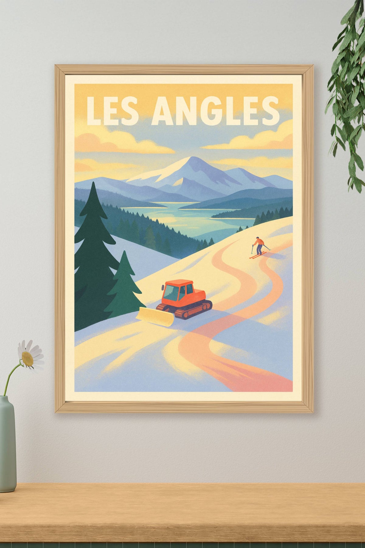 Affiche de Les Angles - Évasion et glisse en montagne