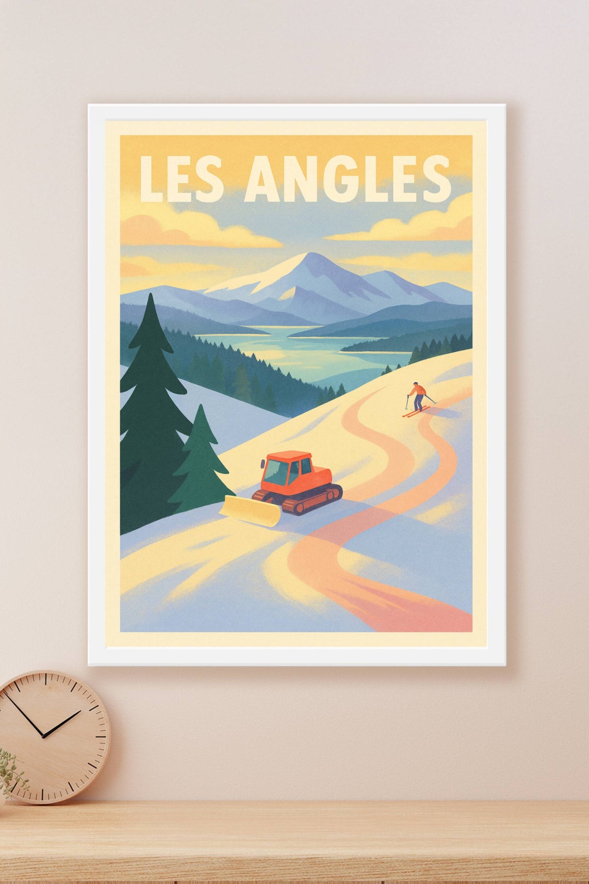 Affiche de Les Angles - Évasion et glisse en montagne