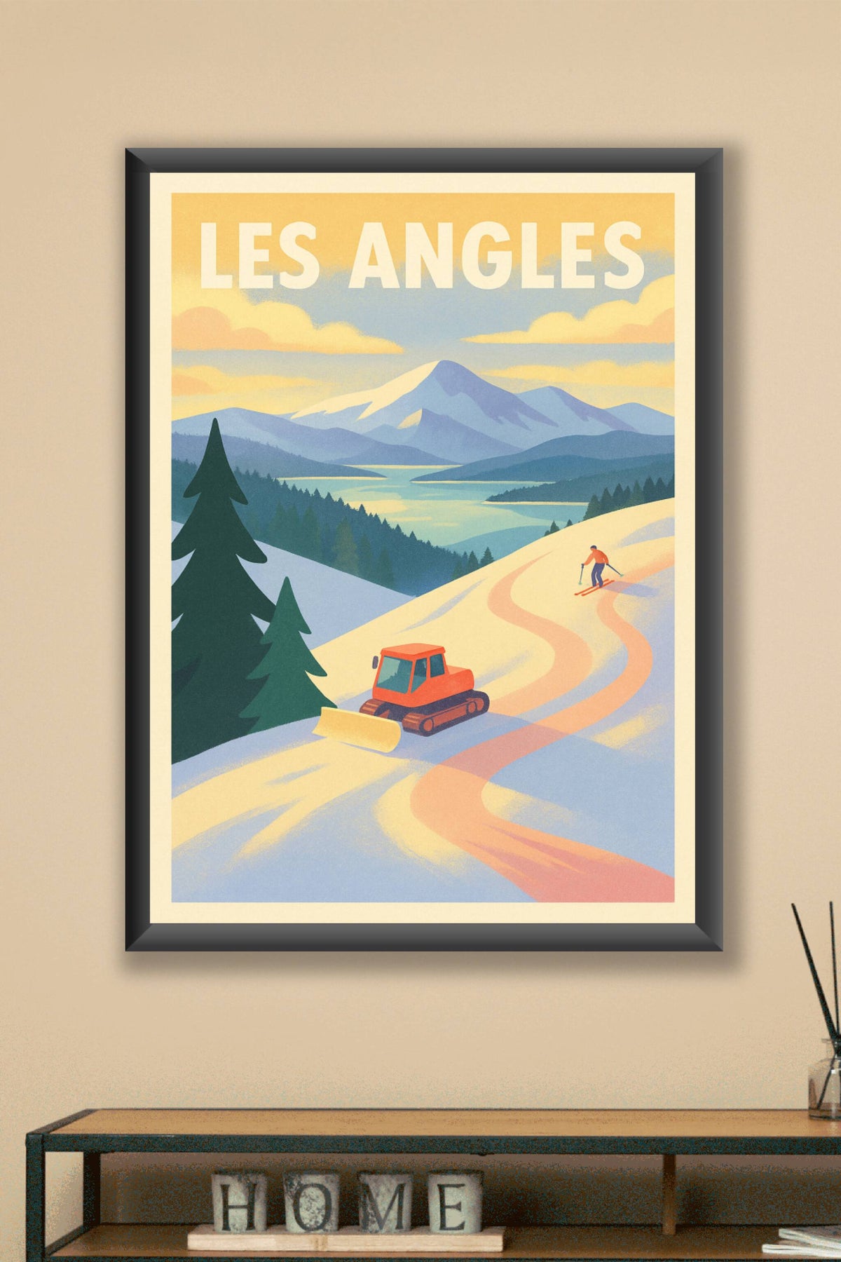 Affiche de Les Angles - Évasion et glisse en montagne