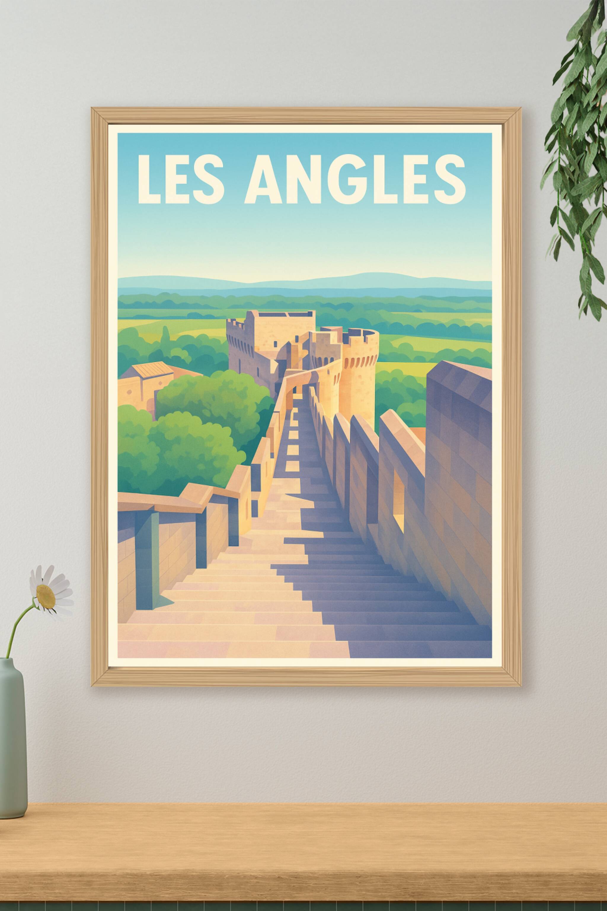 Affiche de Les Angles - Une balade au sommet des remparts historiques