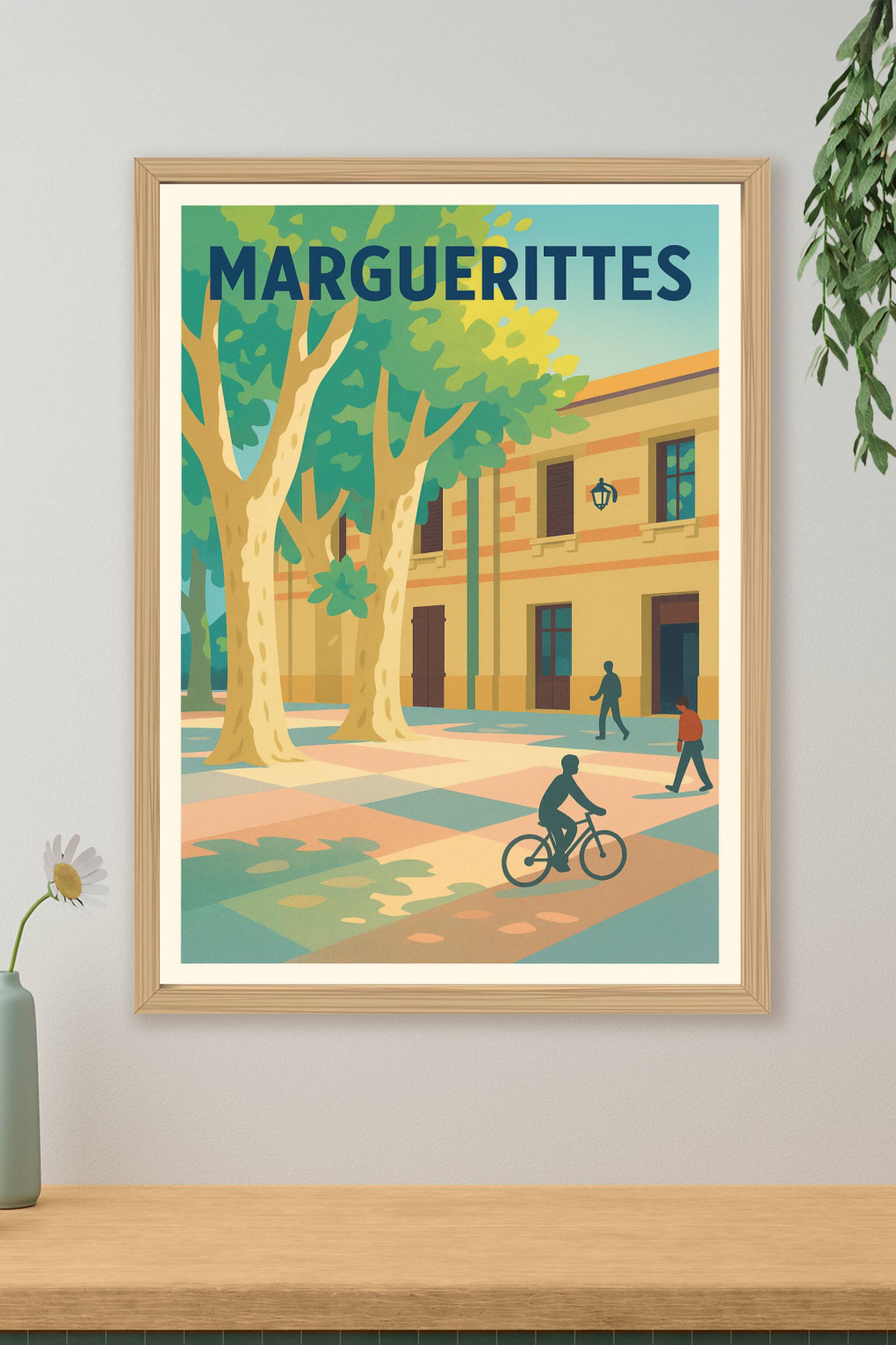 Affiche de Marguerittes - Balade paisible sous les platanes
