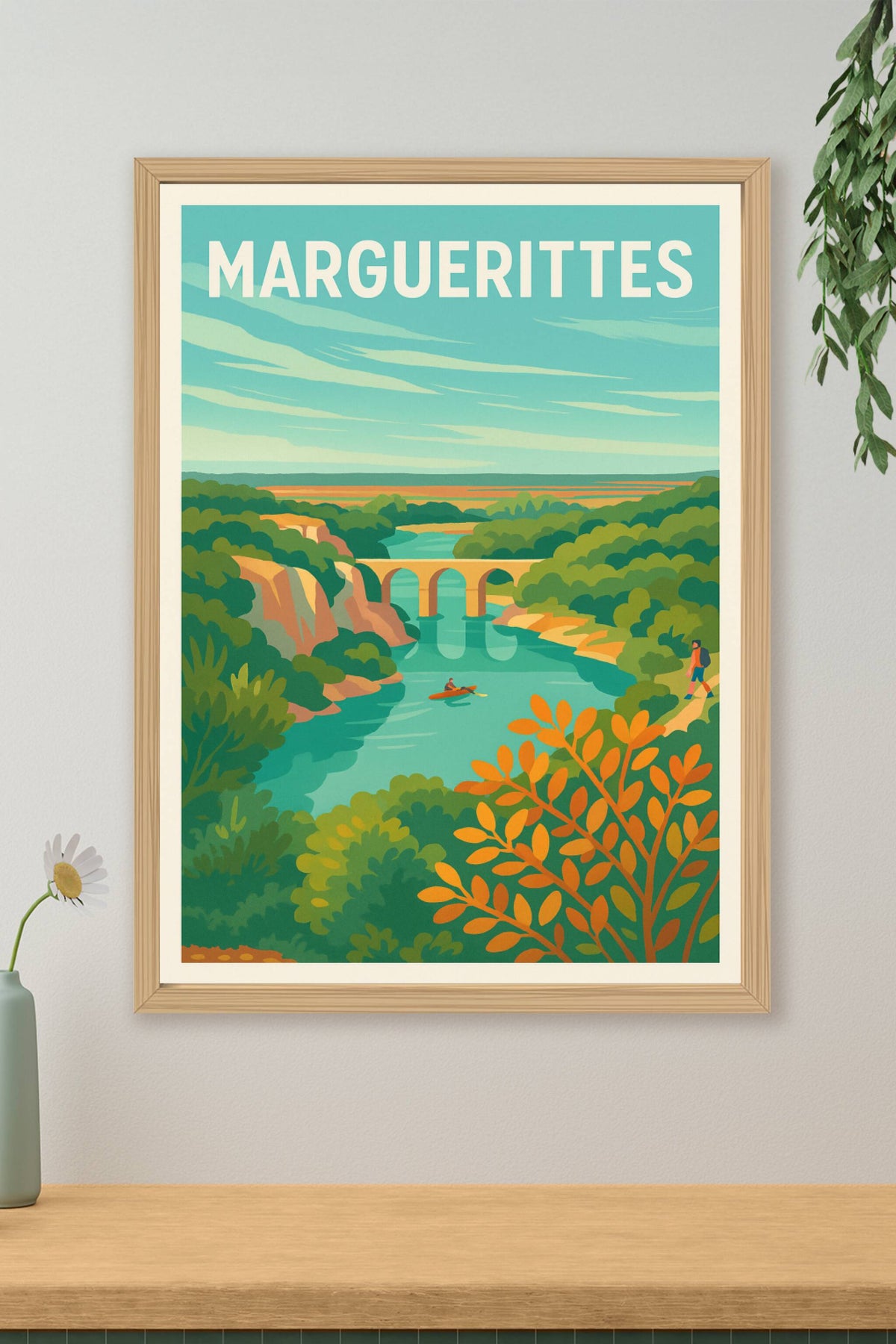 Affiche de Marguerittes - Évasion nature et rivières paisibles