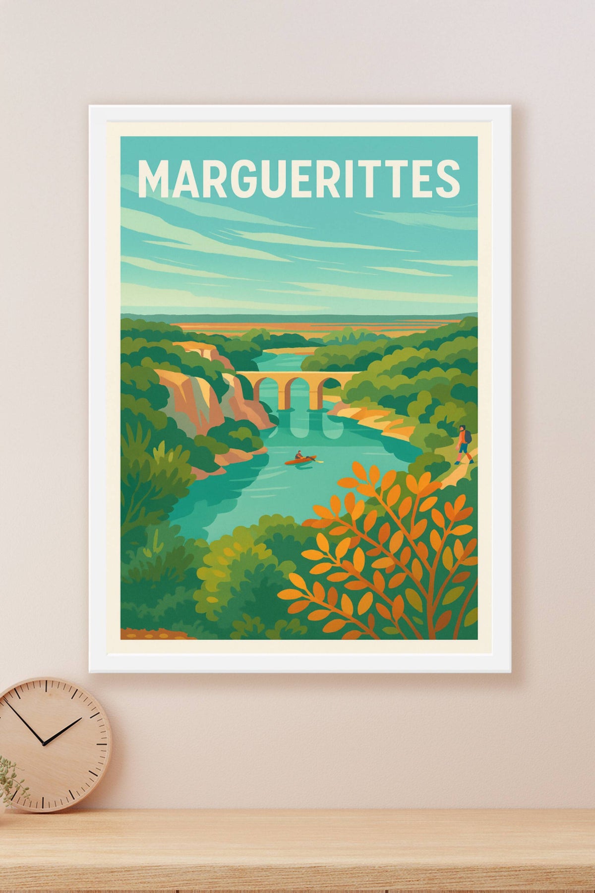 Affiche de Marguerittes - Évasion nature et rivières paisibles