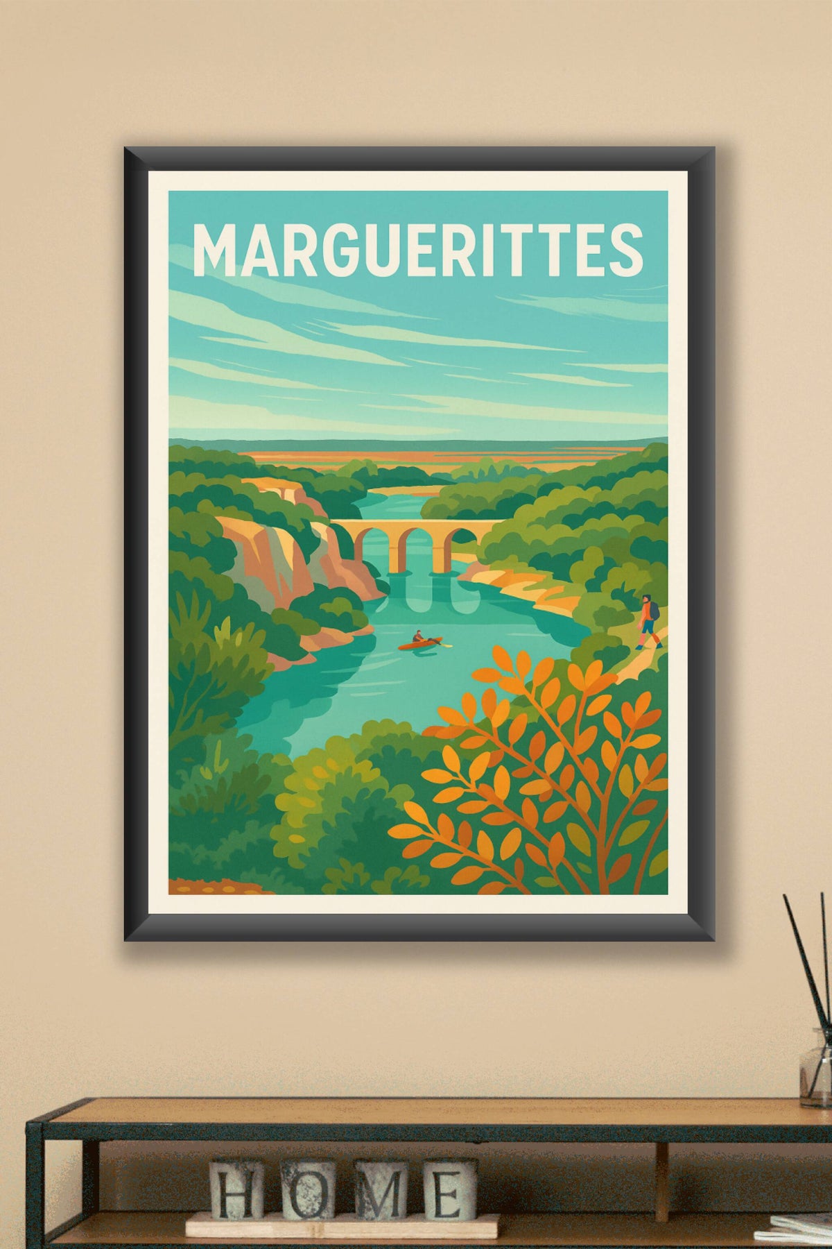 Affiche de Marguerittes - Évasion nature et rivières paisibles
