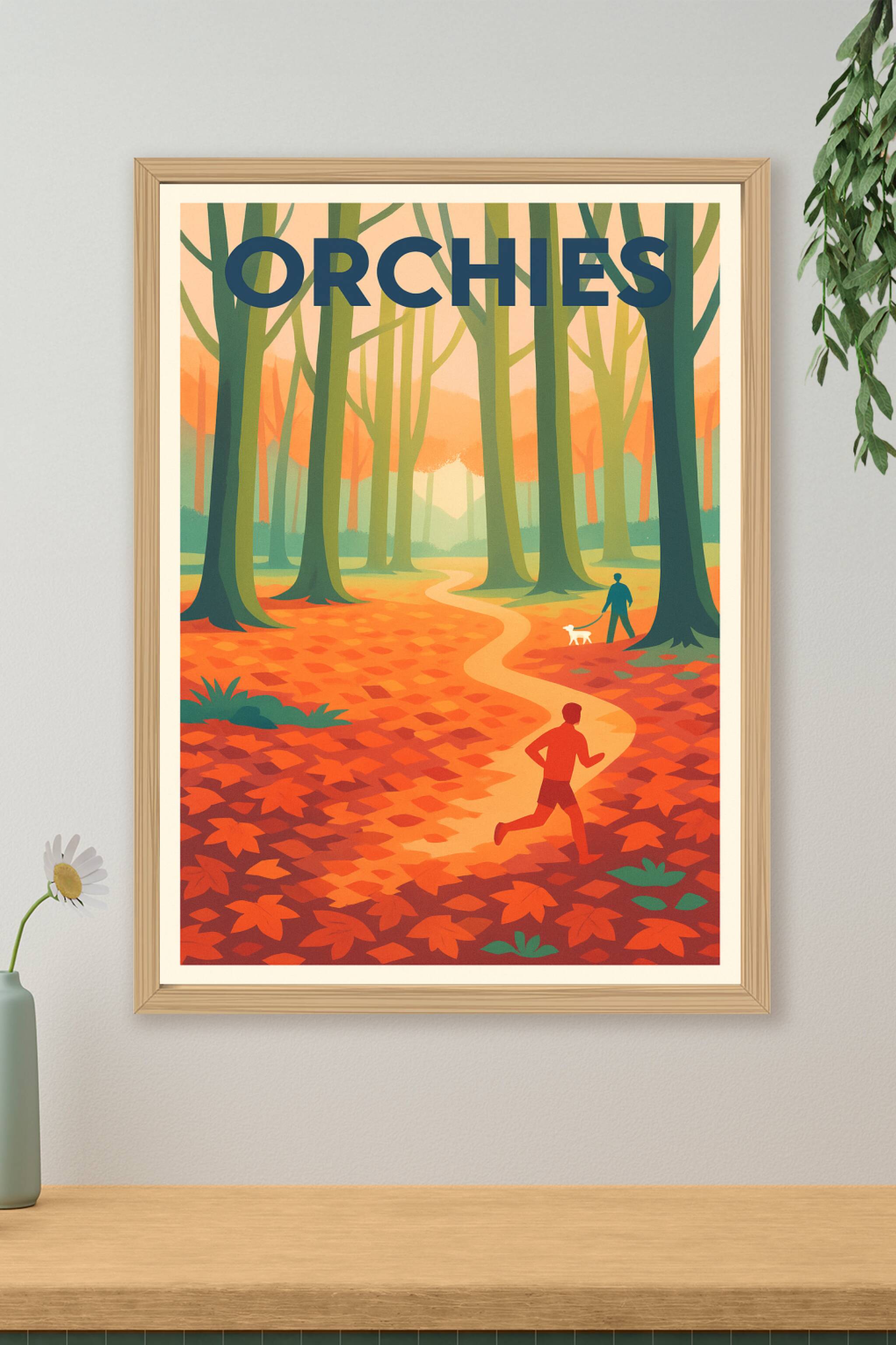 Affiche de Orchies - Promenade automnale en forêt