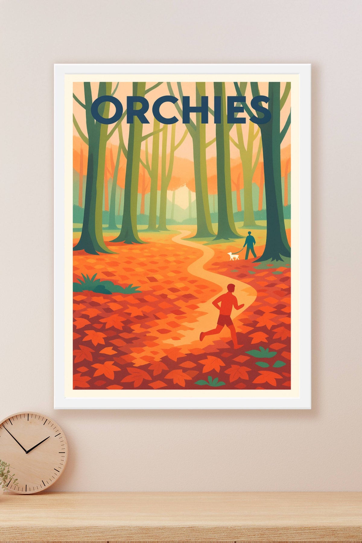 Affiche de Orchies - Promenade automnale en forêt